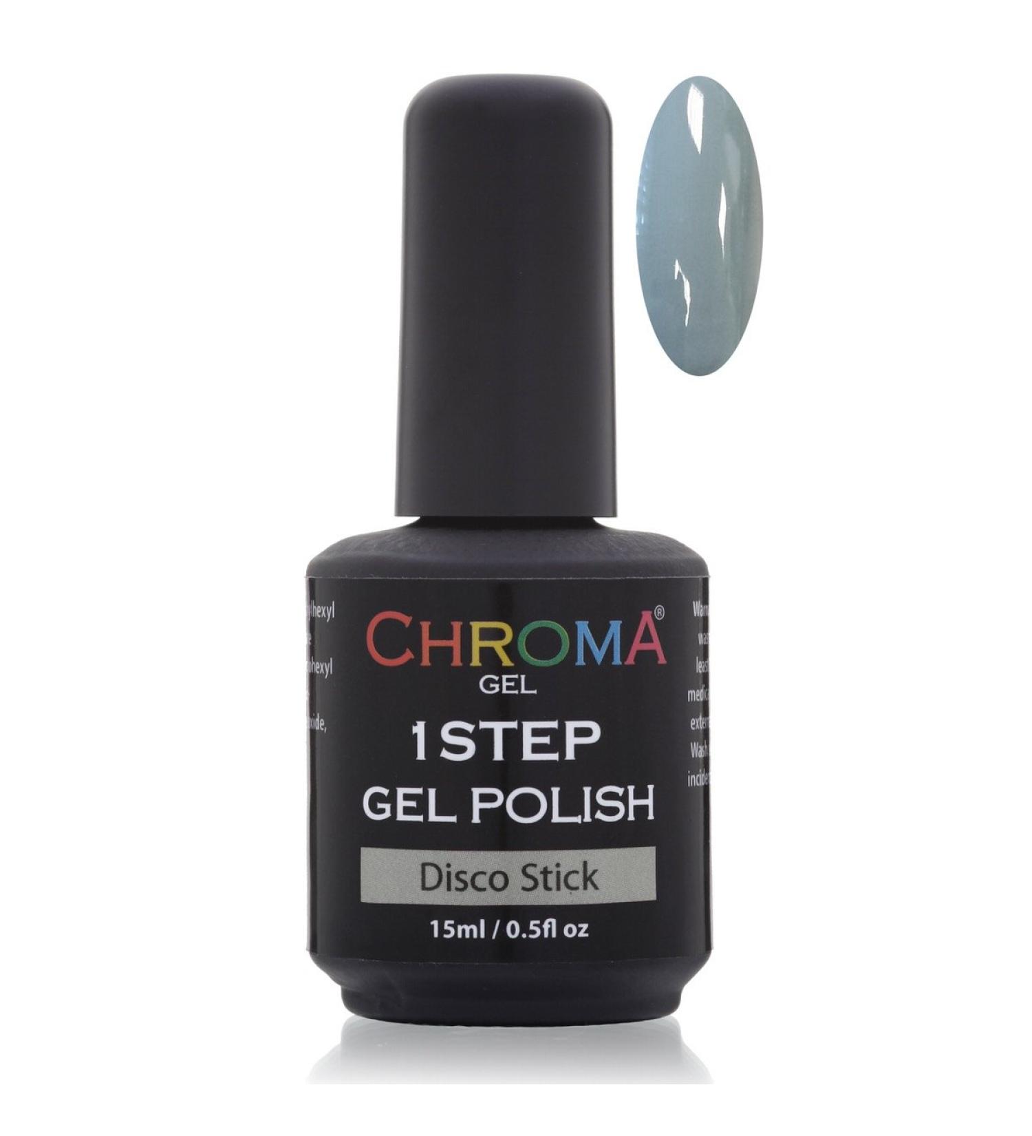 CHROMA GEL 1 STEP UV & LED Gel Nail Polish - The Worlds Most Advanced Gel Polish (Disco Stick)