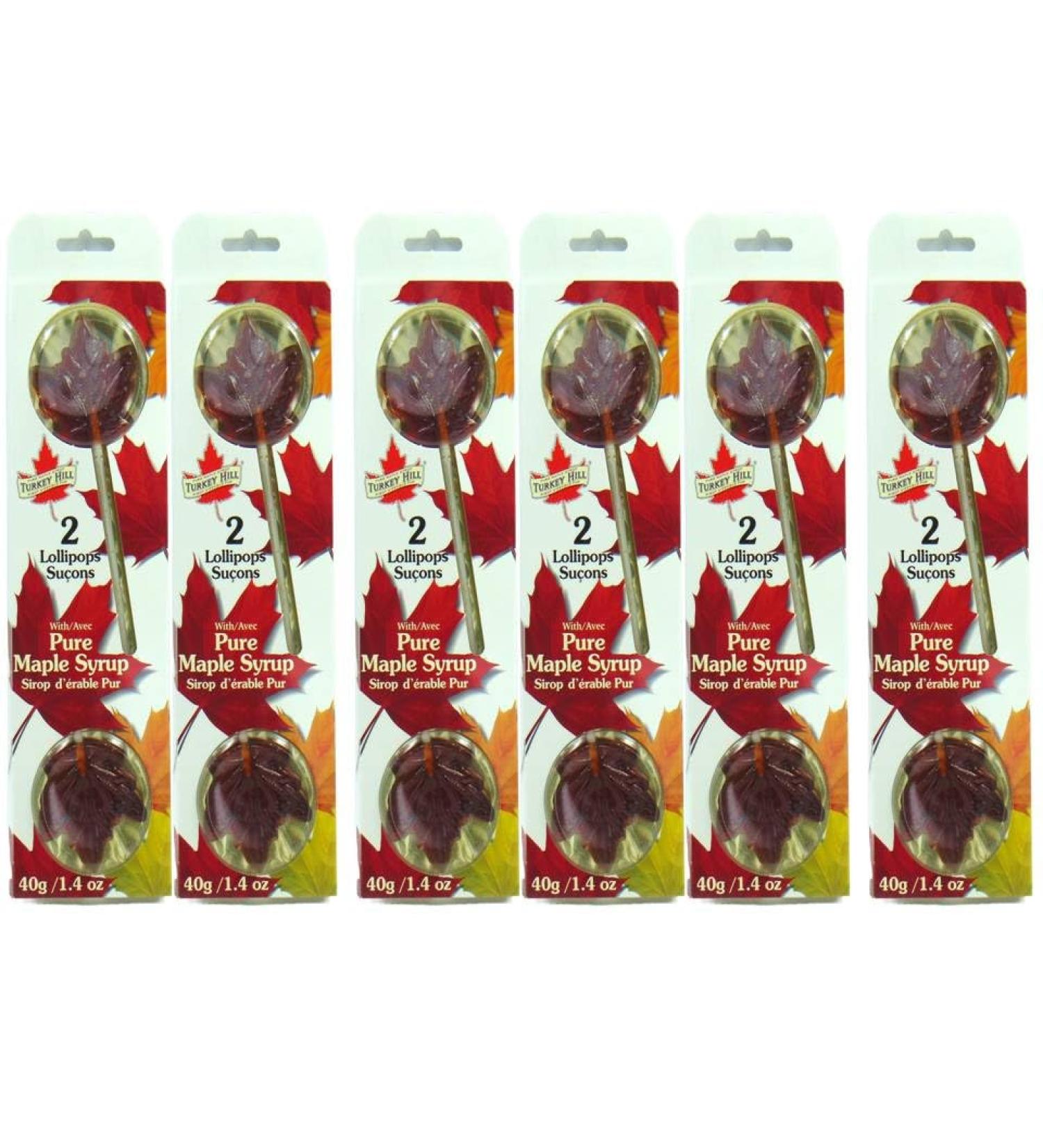Turkey Hill Sugarbush Premium Maple Candy Lollipops| Made from 100% Pure Maple Syrup |12 Lollipops 20g each| - Buy Online on GoSupps.com