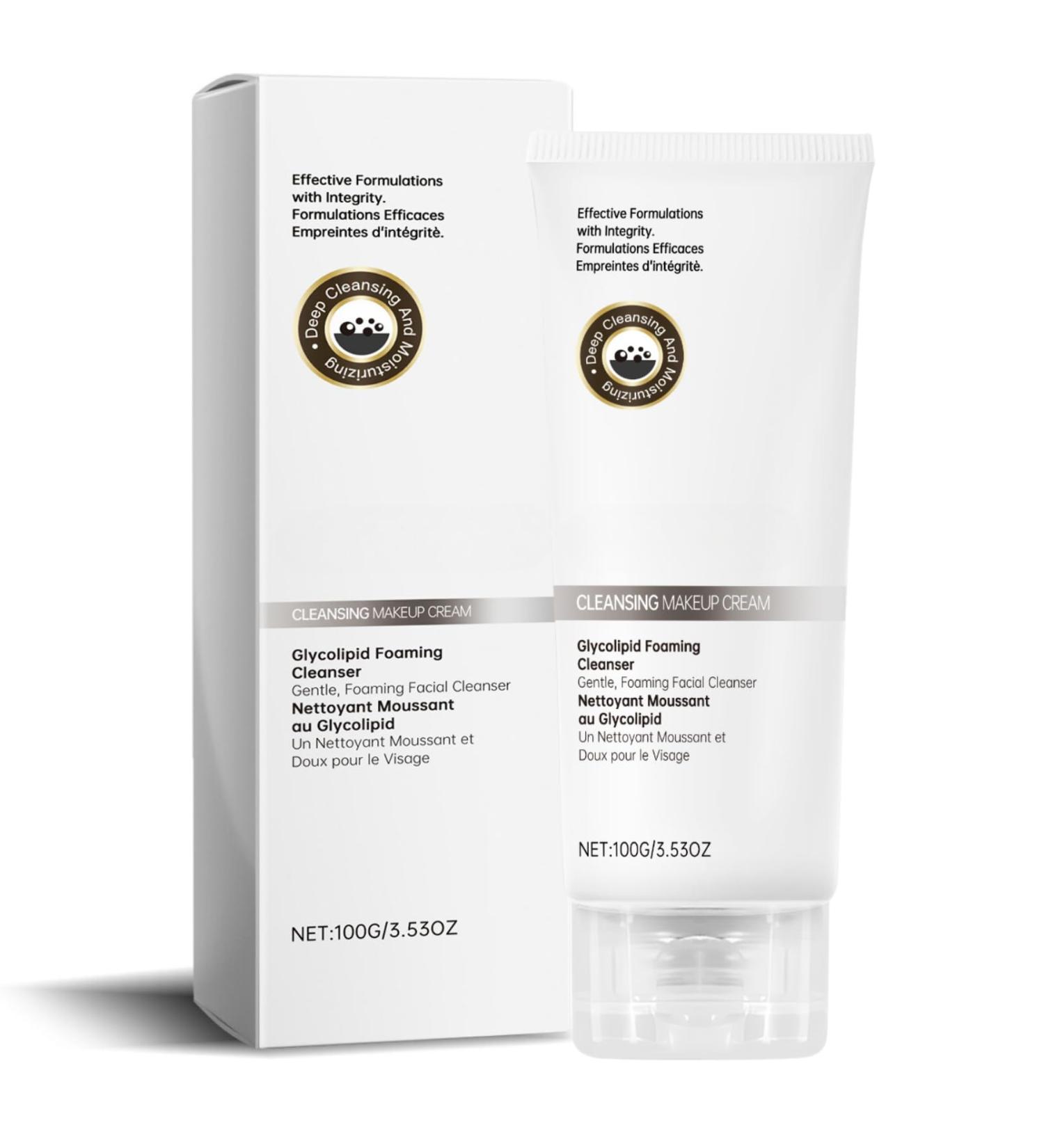 Glycolipid Foaming Cleanser for Oily Skin Gentle Face Cleanser Blemish Control Cleanser Brightening Face Wash For Acne Prone Skin Deep Pore Cleanser for Removing Impurities Hydrating Soothing Skin - Buy Online on GoSupps.com