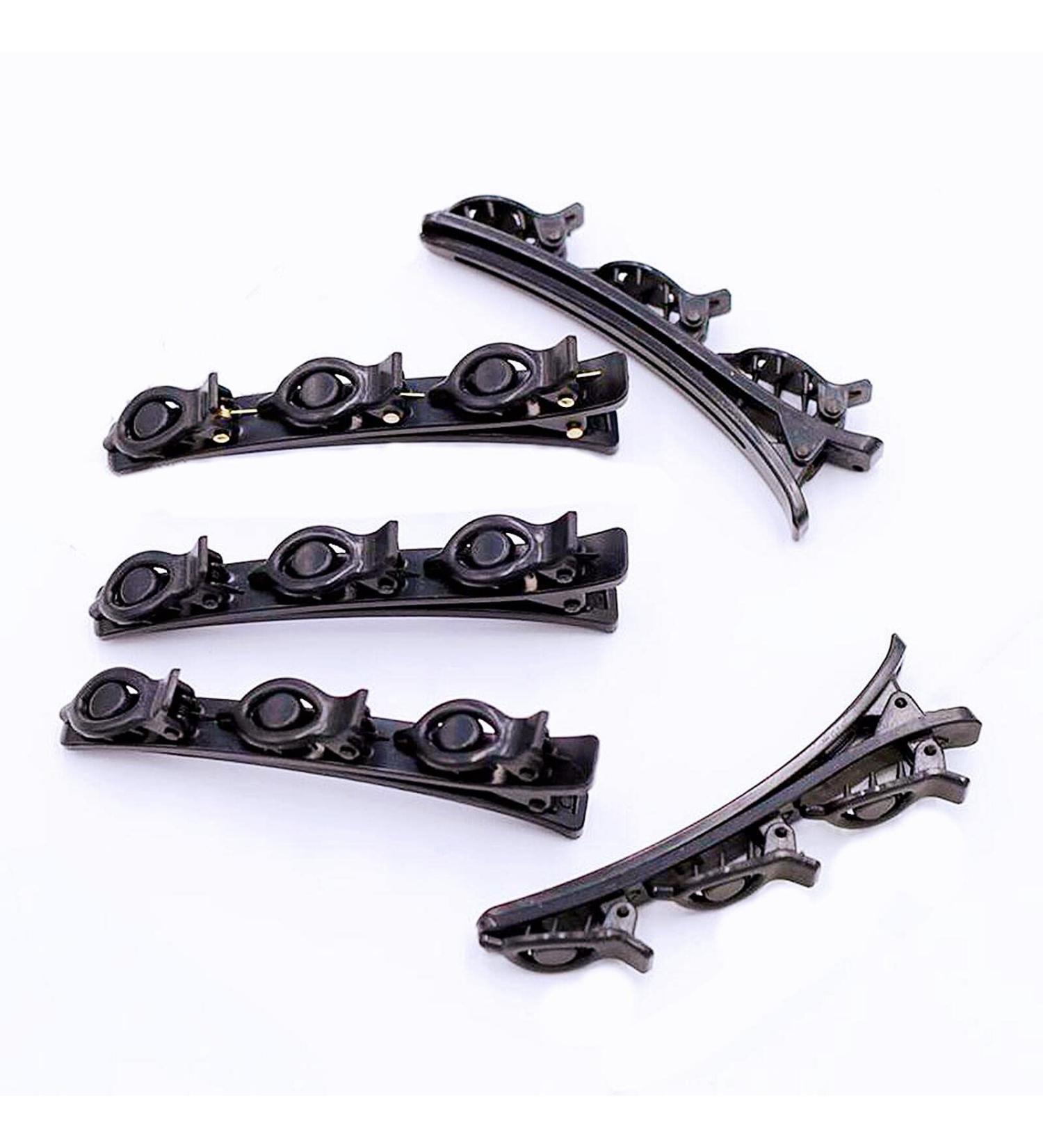 Qazuoik 10 Pcs Black Hair Clips - Double Braided Non-Slip Barrettes for Women | Stylish Hair Accessories for Cute Hairstyles - Gift Idea (Basic A) - Buy Online on GoSupps.com