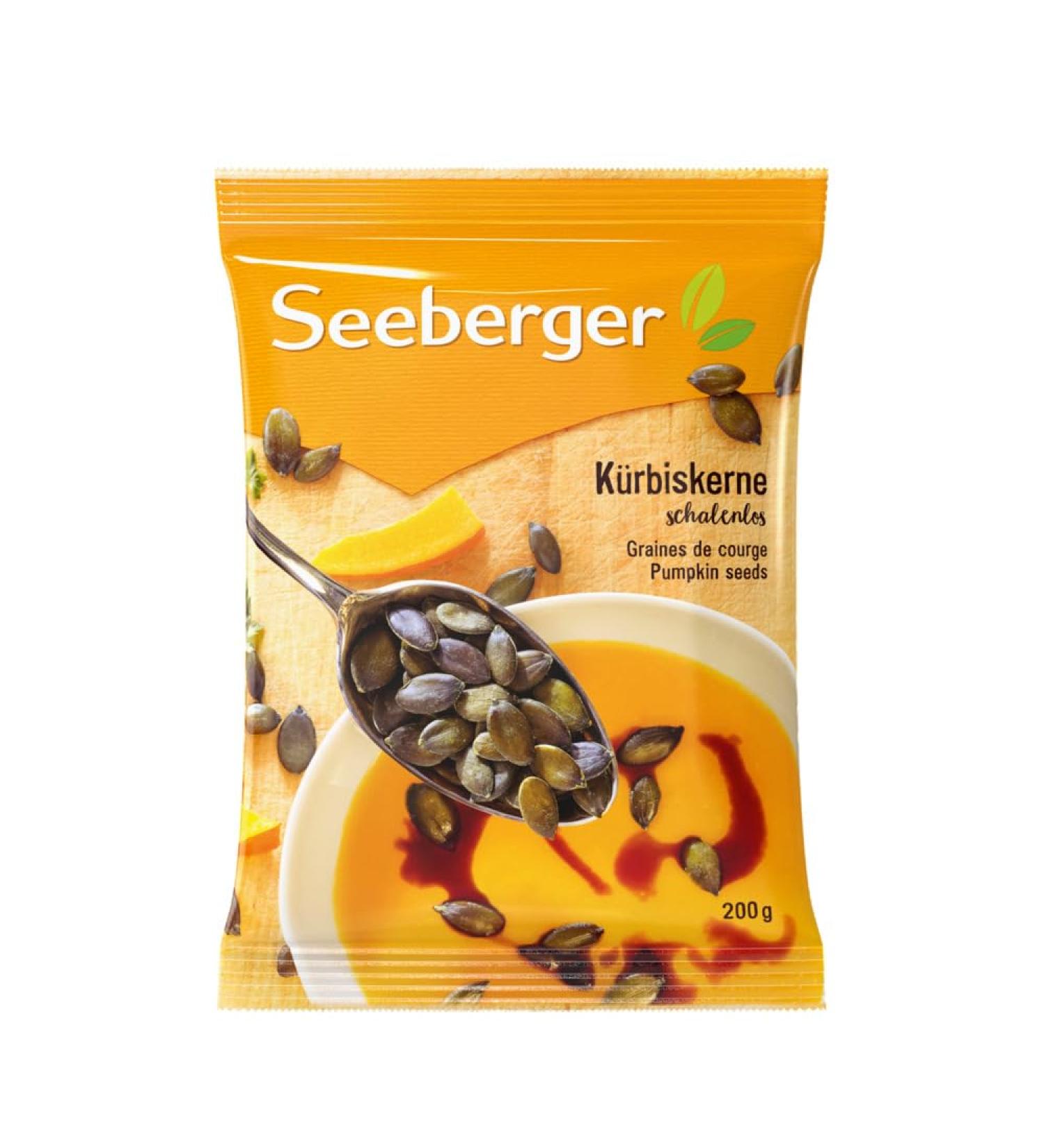 Seeberger pumpkin seeds Schalenlos 13 Pack crunchy peeled pumpkin seeds as topping for salads or for snack - natural lamp vegan (13 x 200 g) 13 x 200 g 200 g (13 Pack)