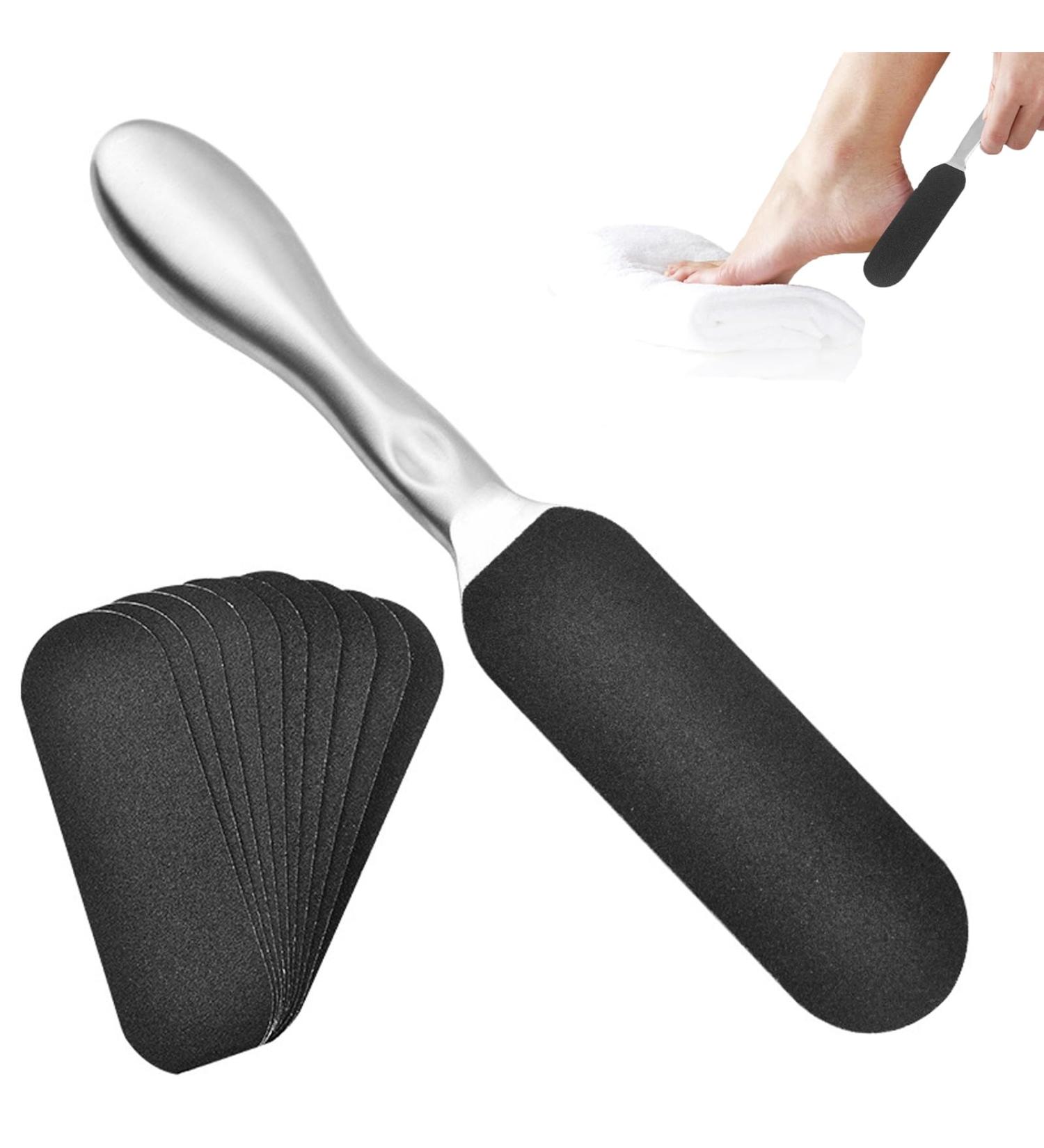 lurora2021 1 Piece Callus Remover Foot File Replacement Sandpaper Foot File Callus File Foot Callus Plane with 12 Sheets Sandpaper Helps Remove Dead Skin and Callus - Buy Online on GoSupps.com