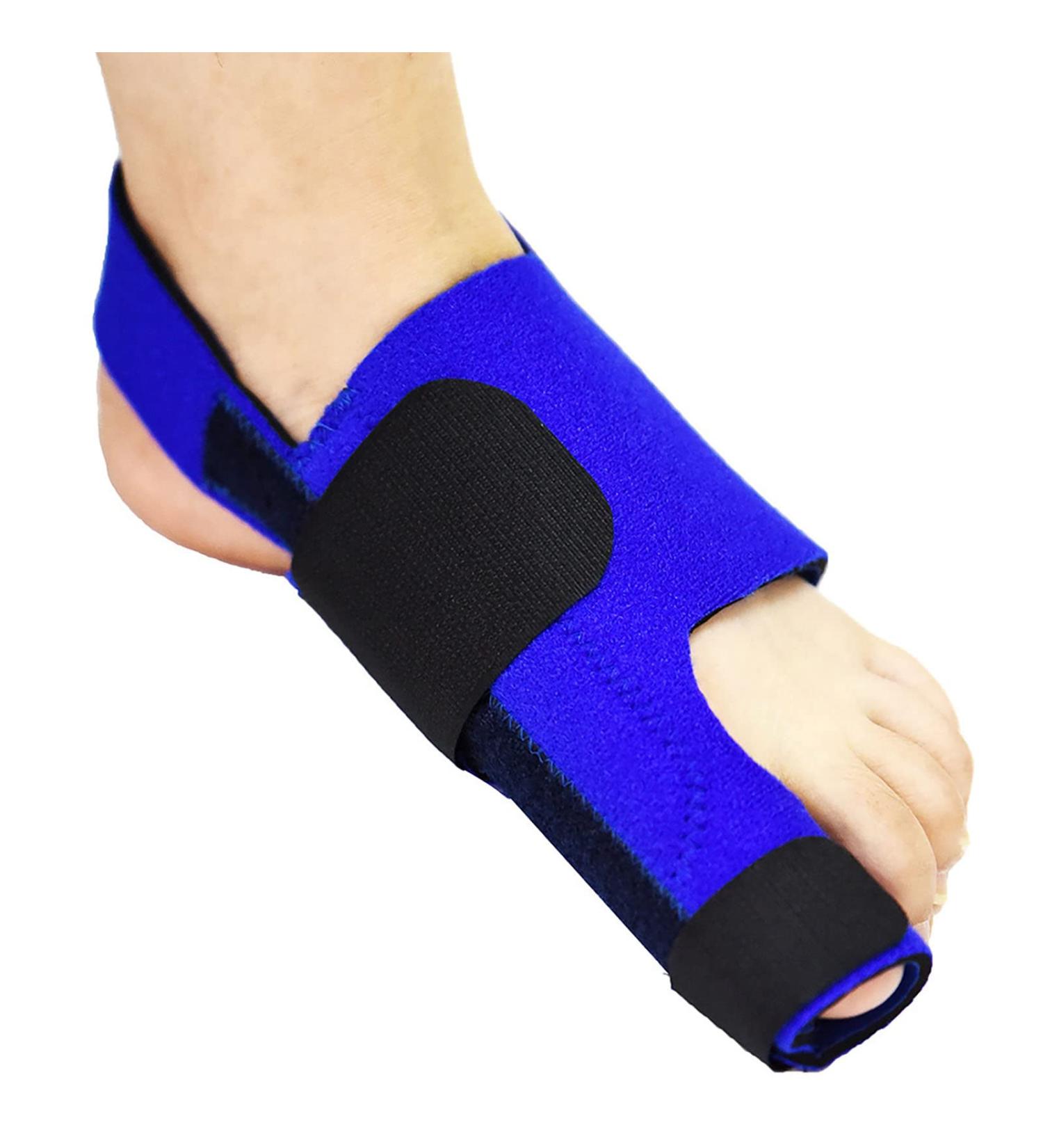 Alinzo Bunion Splint (2PCs) | Best Bunion Corrector for Women & Men | Orthopedic Support for Hallux Valgus | Big Toe Straightener - Blue Left - Buy Online on GoSupps.com