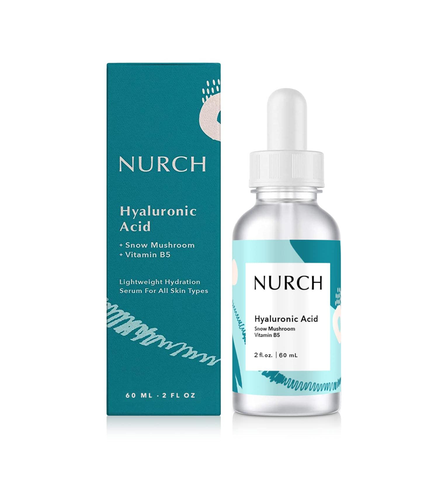 Pure Hyaluronic Acid Serum with Snow Mushroom & Vitamin B5 - Vegan Fragrance-Free Hydrating Moisturizer for Dry Skin | 2 Oz - Buy Online on GoSupps.com