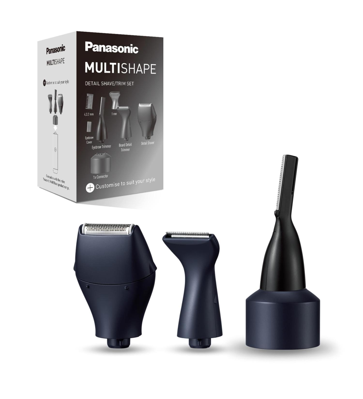 Panasonic ER-CDT1-A301 MULTISHAPE (Syst me Modulaire de Soins Personnels) Ensemble T tes de Rasage/Tonte Tondeuse Sourcils et Barbe Rasoir de D tail Noir - Buy Online on GoSupps.com