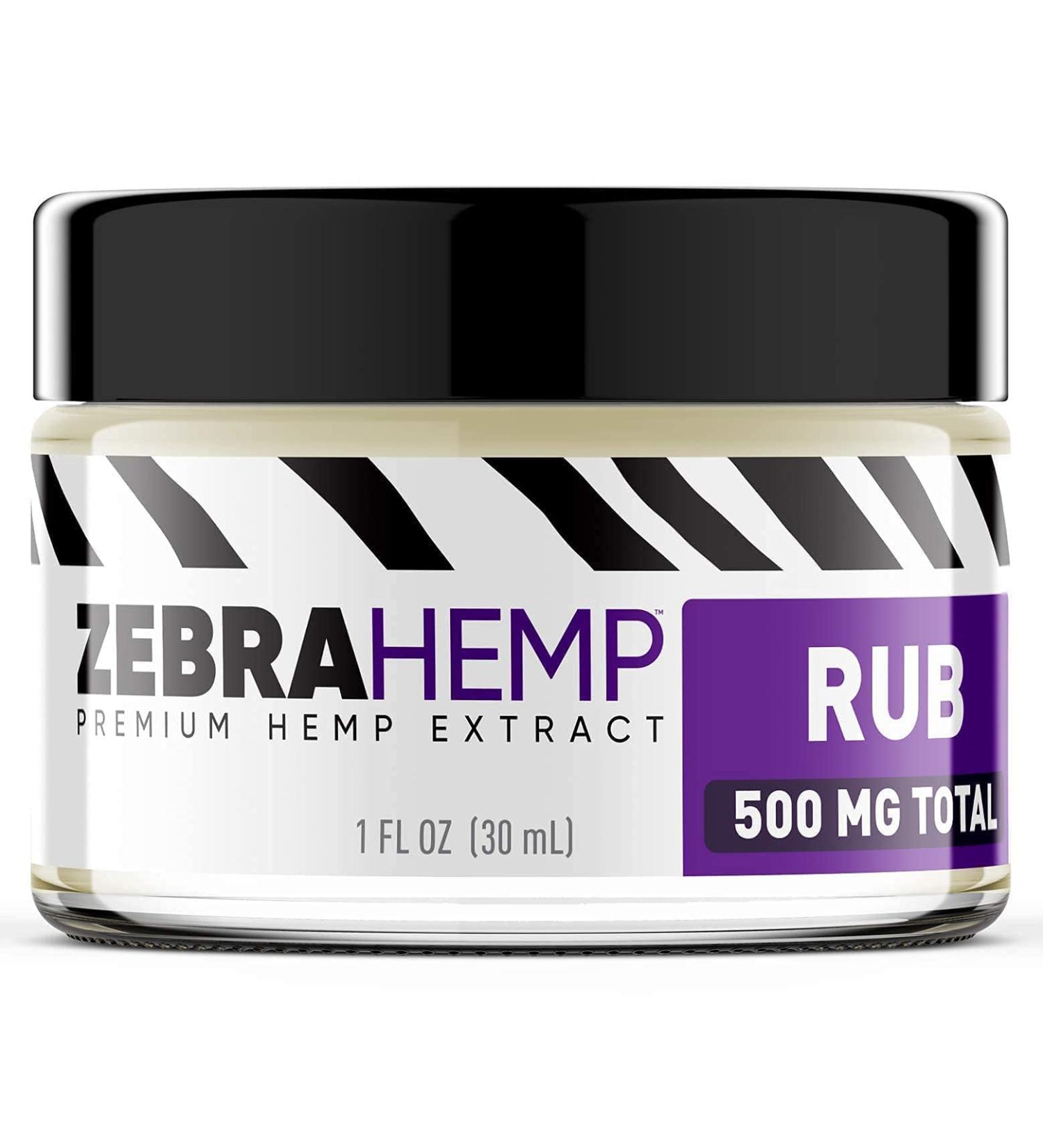 Zebra Hemp Topical Joint & Muscle Discomfort Relief Gel - 500mg | Soothing Salve for Sore Muscles - Buy Online on GoSupps.com