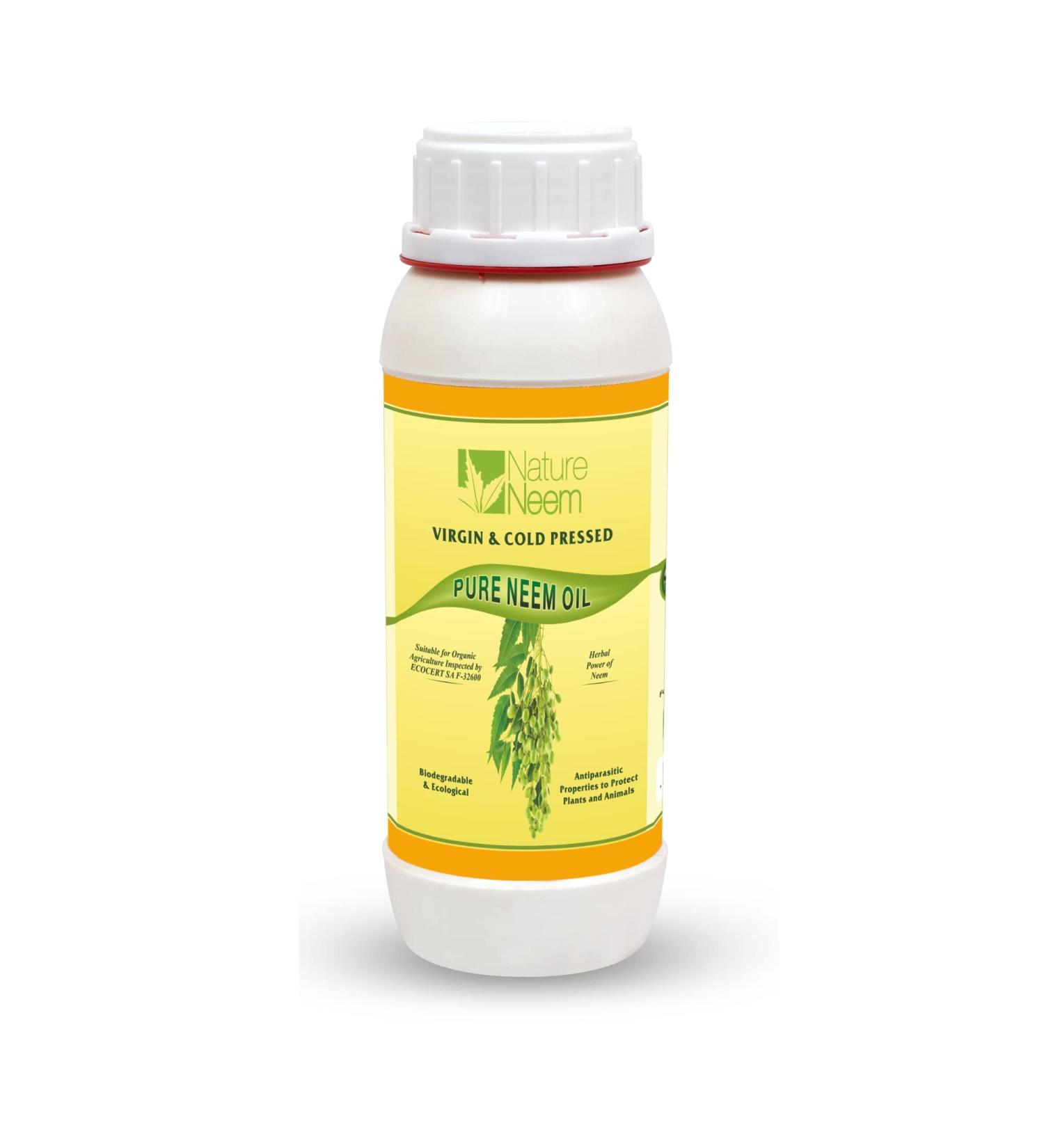 Buy Pure Neem Oil 500ml - Cold Pressed 100% Natural & Organic - International Shipping Available - Buy Online on GoSupps.com