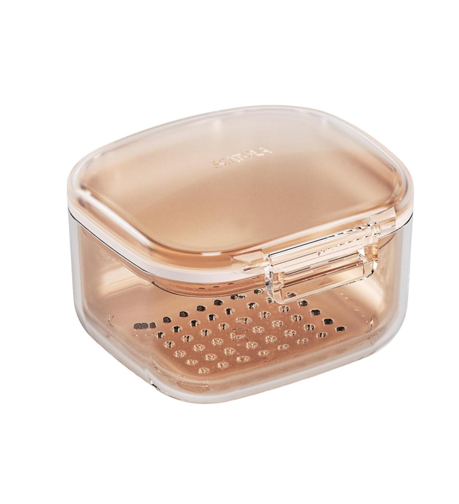 Retainer Cleaner Case & Prosthesis Bath - Leaf Proof Sporty Design Fits Dentures & Partial Dentures - Shop Internationally! - Buy Online on GoSupps.com