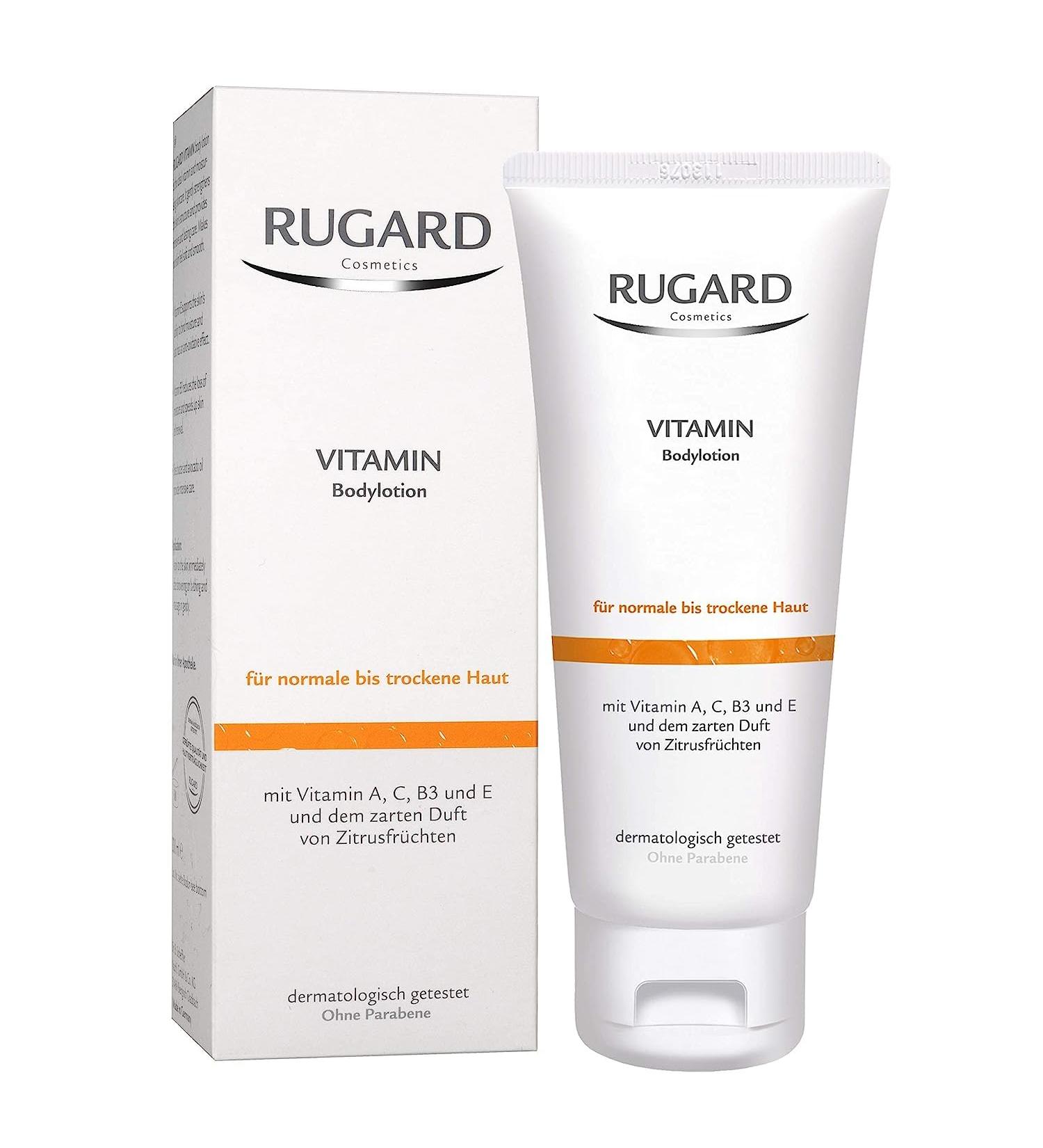 RUGARD Vitamin Body Lotion - Moisturizing Body Care for Dry Skin with Avocado Oil & Shea Butter | 200ml - Buy Online on GoSupps.com