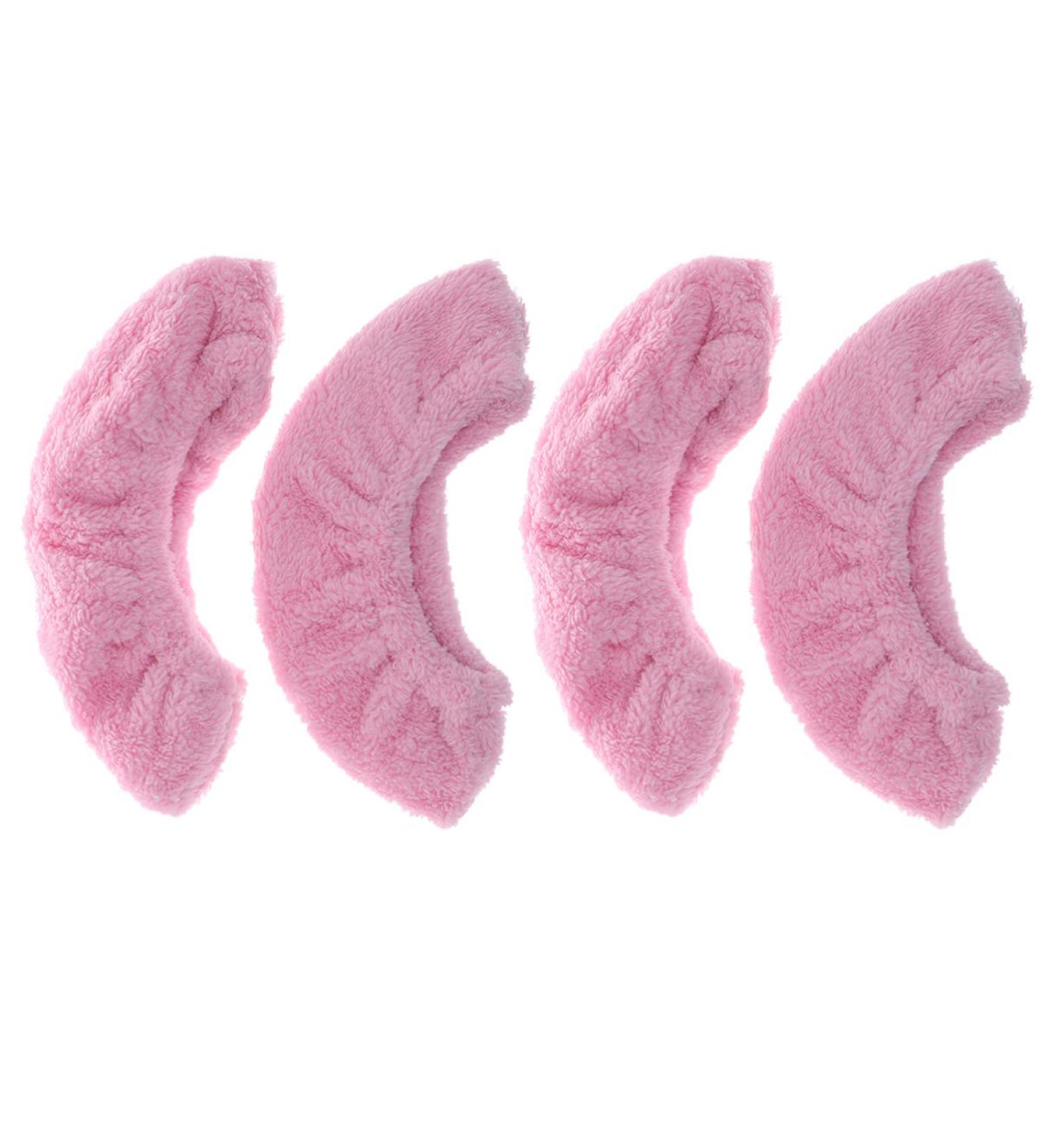 LIOOBO Ice Skates Blade Protectors - 2 Pairs Terry Cloth Blade Socks in Pink | Durable Protection Accessories for Ice Skating - Buy Online on GoSupps.com