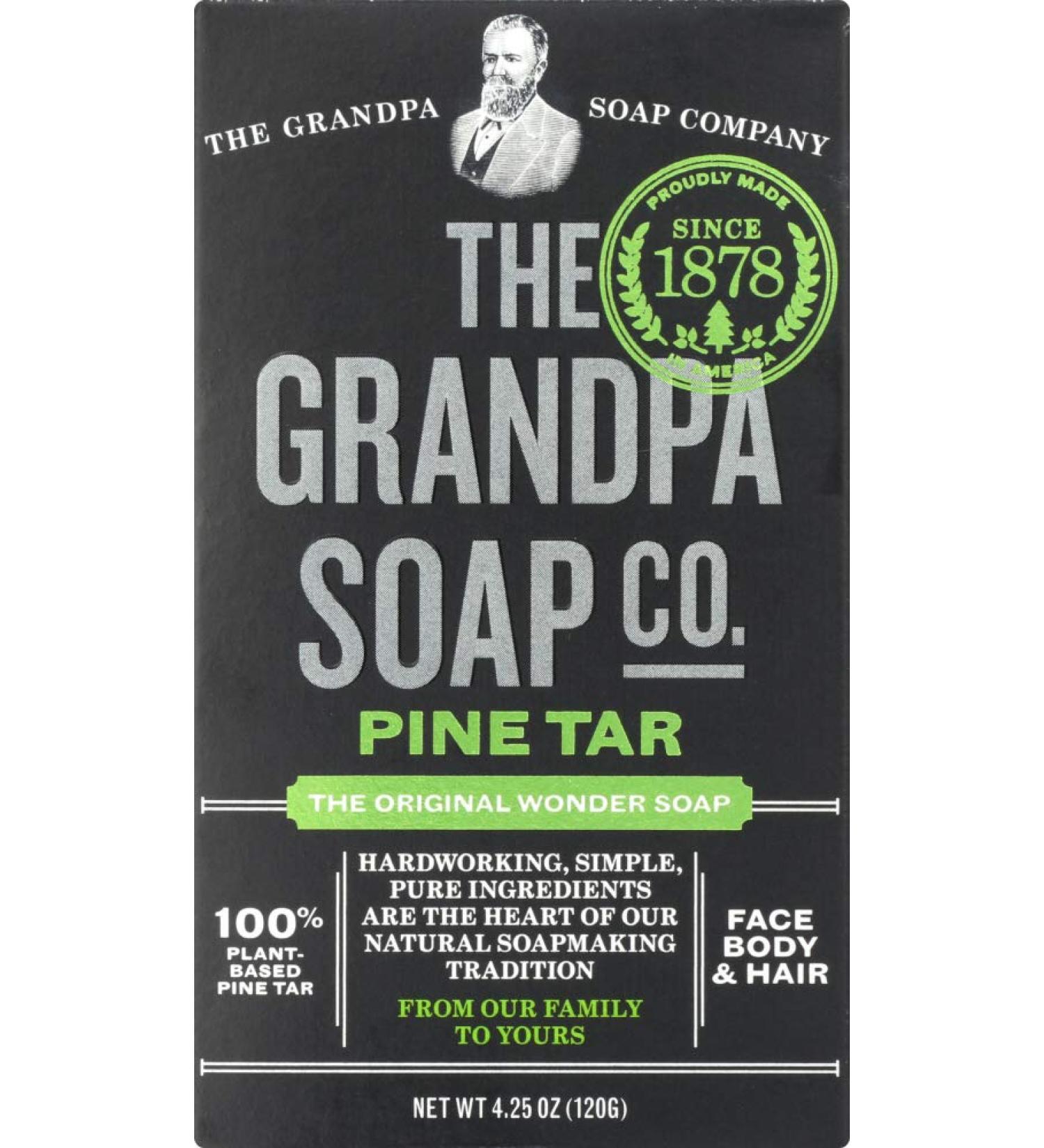 Buy Grandpa's Soap Pine Tar 4.25 Oz - 25 Bar Pack | Natural Skin Care | International Shipping Available - Buy Online on GoSupps.com