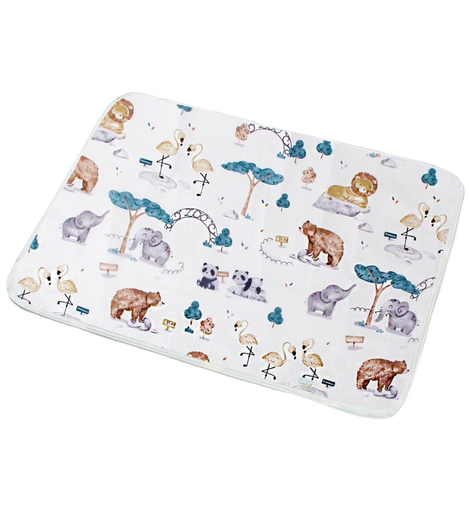 Portable Baby Changing Pad | Breathable Washable & Reusable | Ideal for Infants & Toddlers | 50x70 cm - Perfect for On-the-Go Use - Buy Online on GoSupps.com
