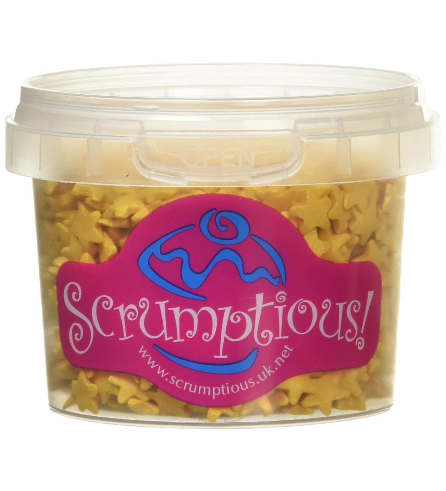 Scrumptious Gold Stars Cake Decorations 60 g 1 - Buy Online on GoSupps.com