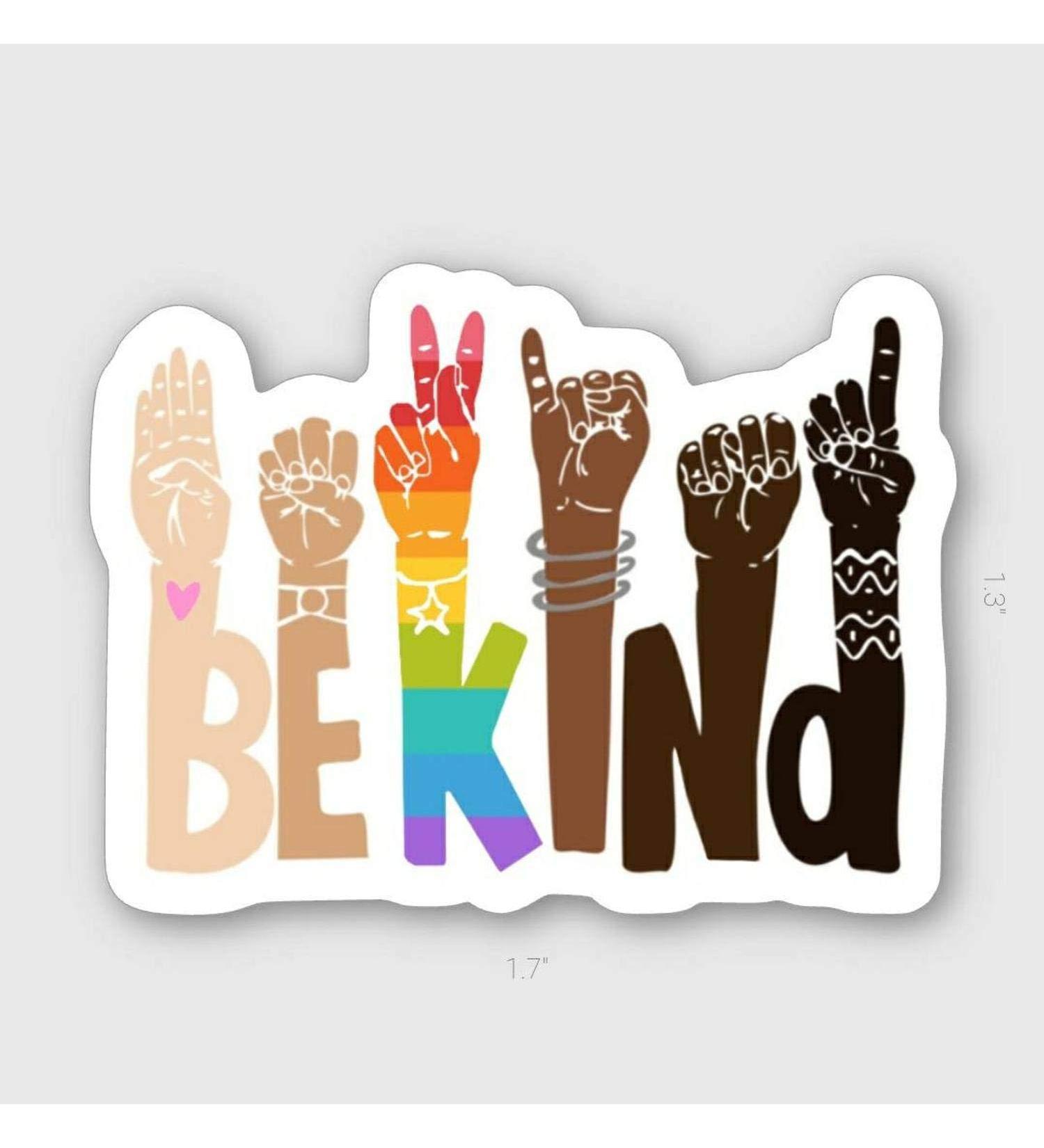 Be Kind Vinyl Sticker | 4 Wide | Auto Car Truck Wall Laptop Decal - Buy Online on GoSupps.com