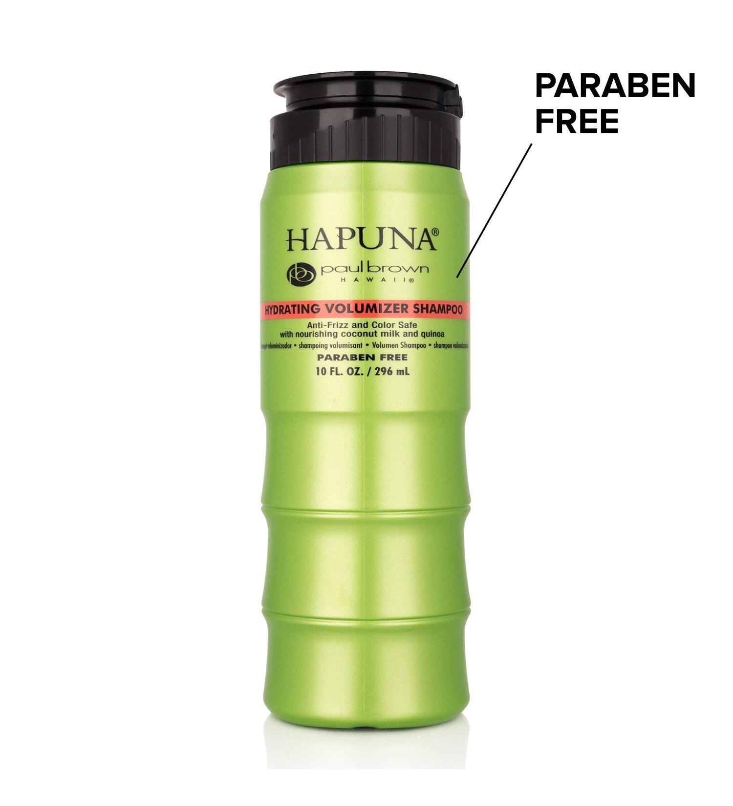 Paul Brown Hawaii Hapuna Anti-Frizz Volumizing Shampoo - Nourishing Fruit & Plant Extracts Kukui Nut Oil UVB & Heat Protection - 10 oz - Buy Online on GoSupps.com