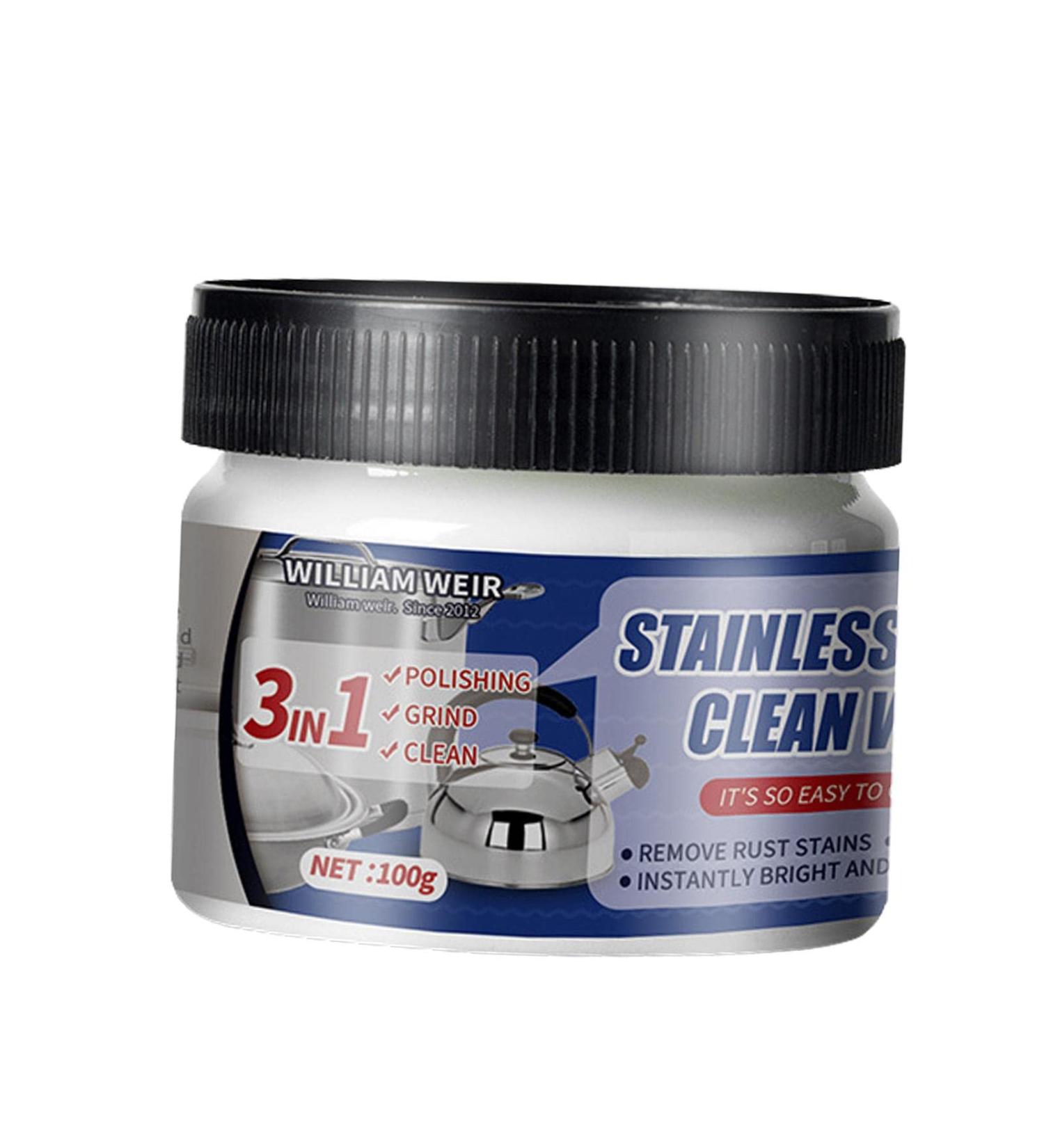 3 Metal Polish Wax Cream - Metal Polish Cream Multifunctional Rust Remover for Pot Bottom Black Scale Stainless Steel 3 Pcs 100g - Buy Online on GoSupps.com