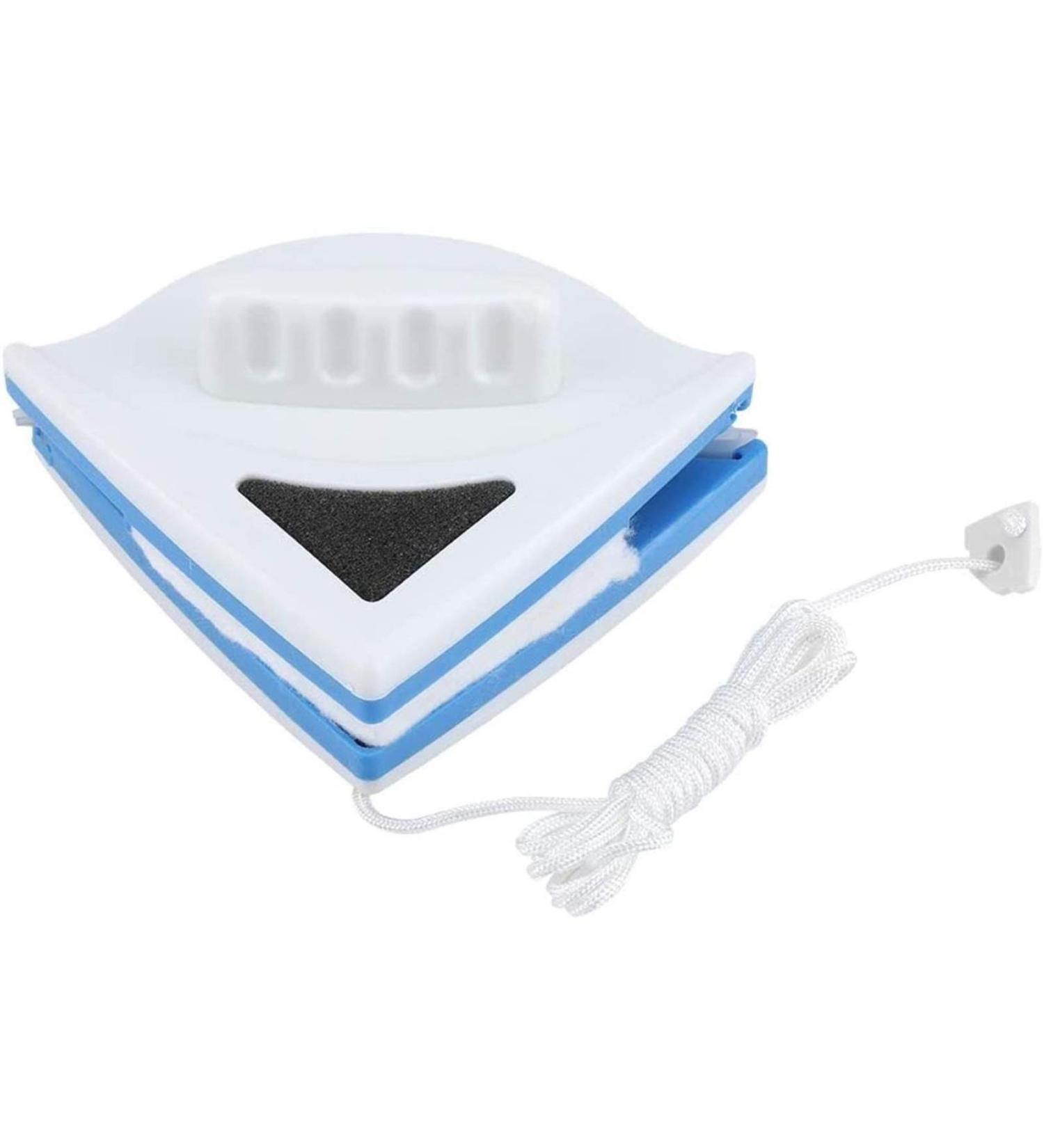 Triangle Shape Double-Side Magnetic Window Cleaner Glass Wiper Cleaning Brush for Single Glazed Windows with 3-8mm Thickness - Buy Online on GoSupps.com