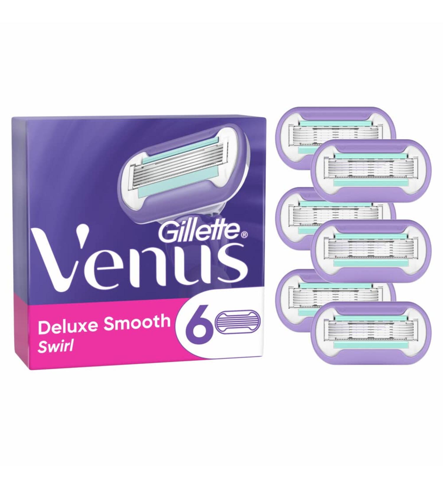 Buy Gillette Venus Deluxe Smooth Swirl Razors - 6 Pieces | International Shipping Available - Buy Online on GoSupps.com