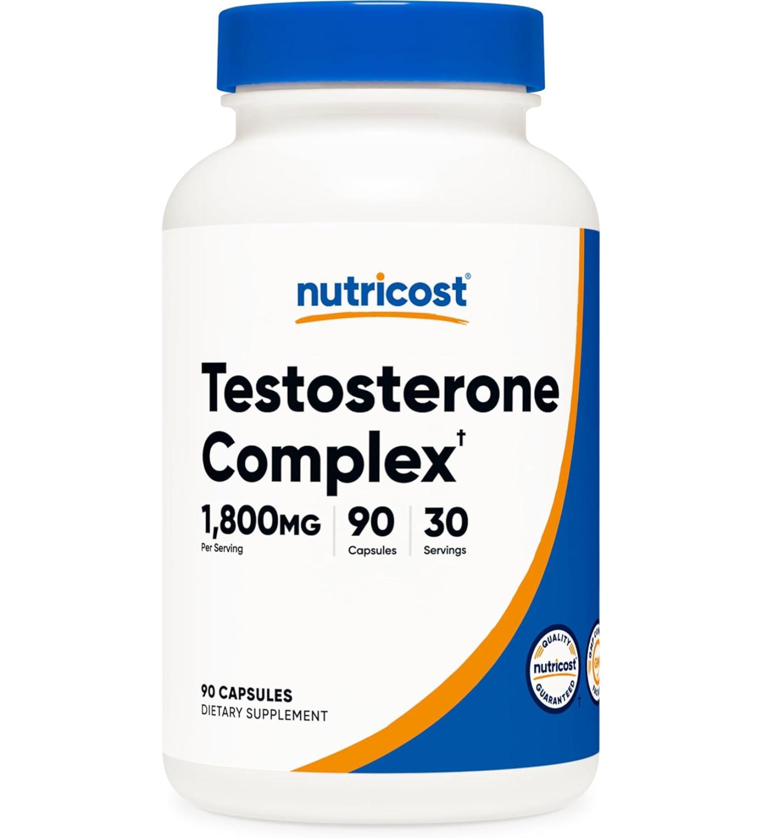 Nutricost Testosterone Support Complex (90 Capsules) -1800mg Per Serving 90 Count (Pack of 1) - Buy Online on GoSupps.com