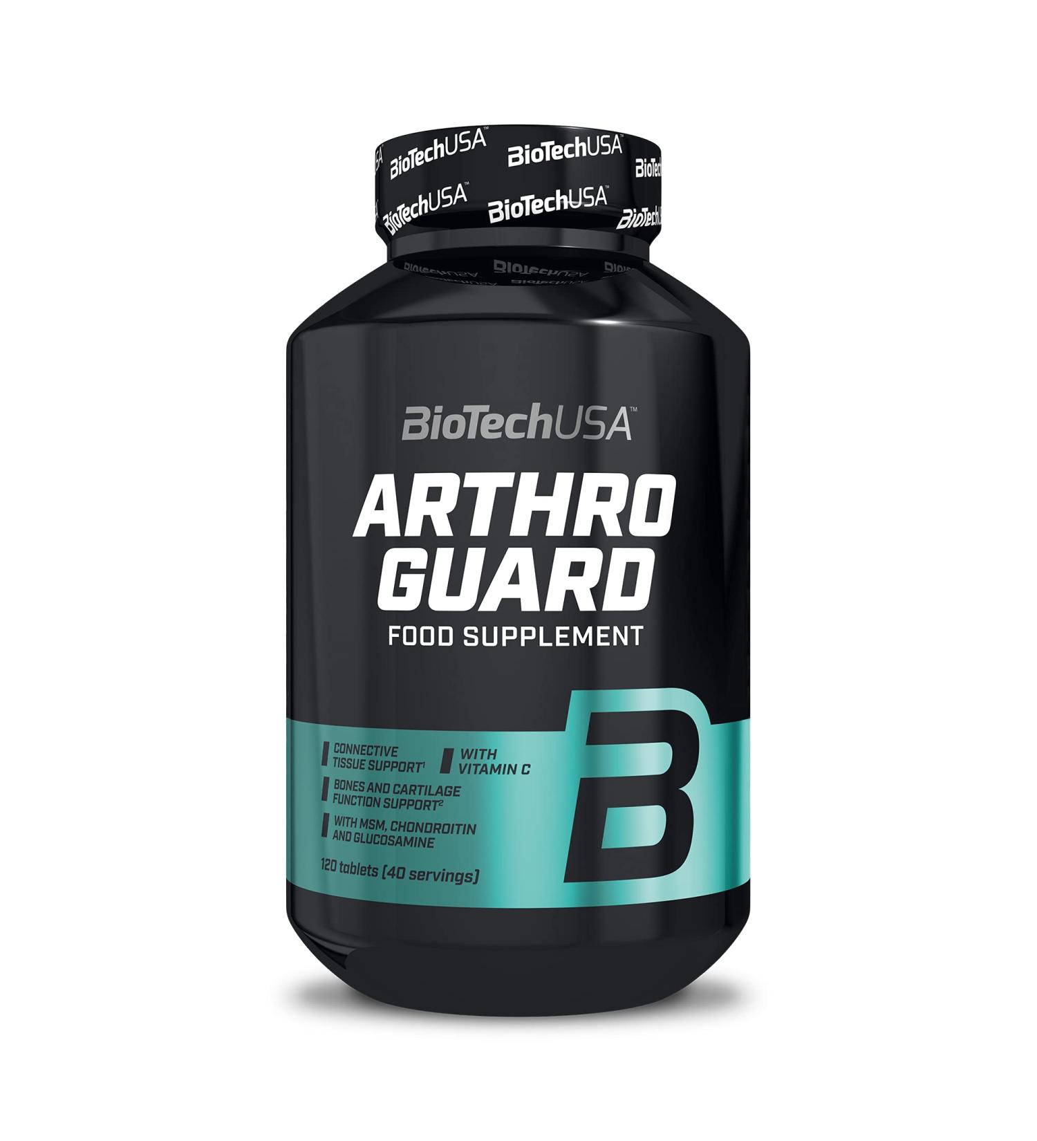 Buy BiotechUSA Arthro Forte - Dietary Supplement with MSM Glucosamine Chondroitin & Vitamin C - 120 Tablets | International Shipping - Buy Online on GoSupps.com
