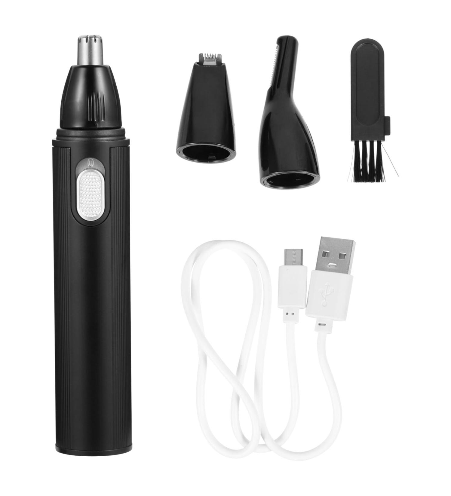 FRCOLOR Nose Hair Trimmer Set - Electric Facial Tool for Men Hair Clipping & Shaving Razors - Efficient Nasal Hair Cleaning Razor - 18X8CM Black - Buy Online on GoSupps.com