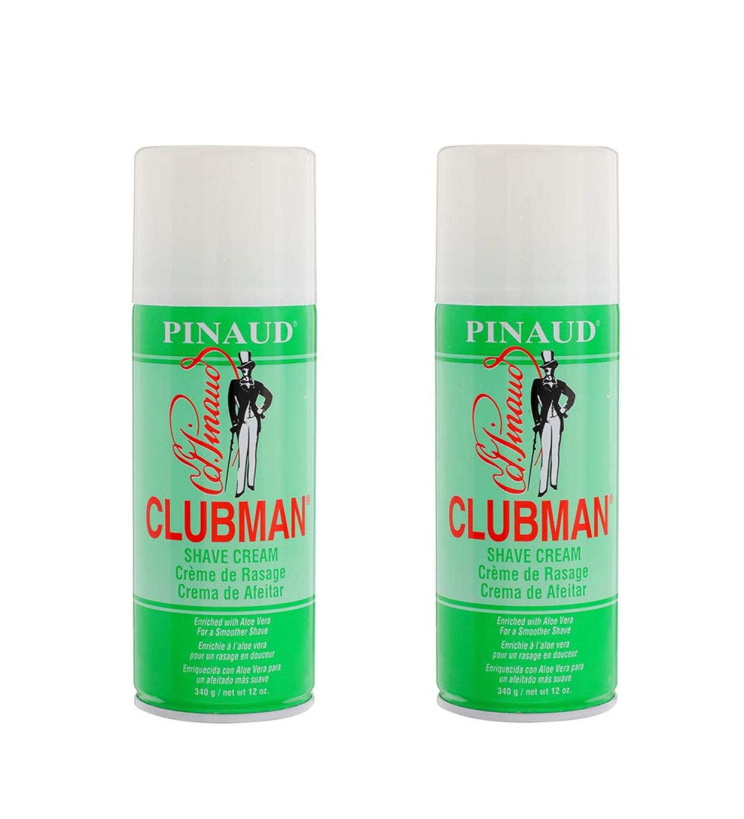 Clubman Pinaud Shave Cream 12 oz x 2 Pack - Smooth and Nourishing Shaving Experience - Buy Online on GoSupps.com