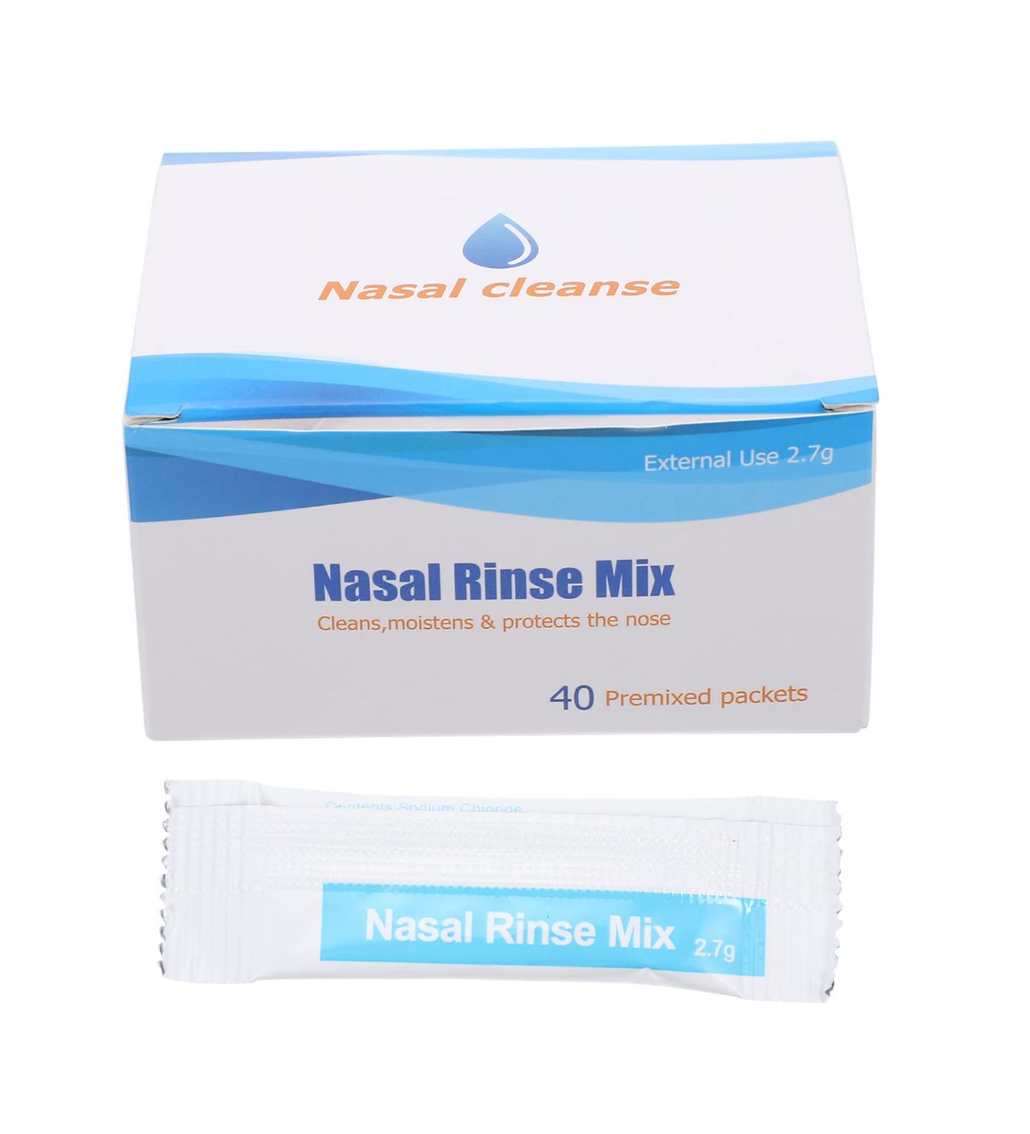 Healifty 40 Pack Saline Nasal Wash Salt Packets - Nasal Rinse Mix Packs - Buy Online on GoSupps.com