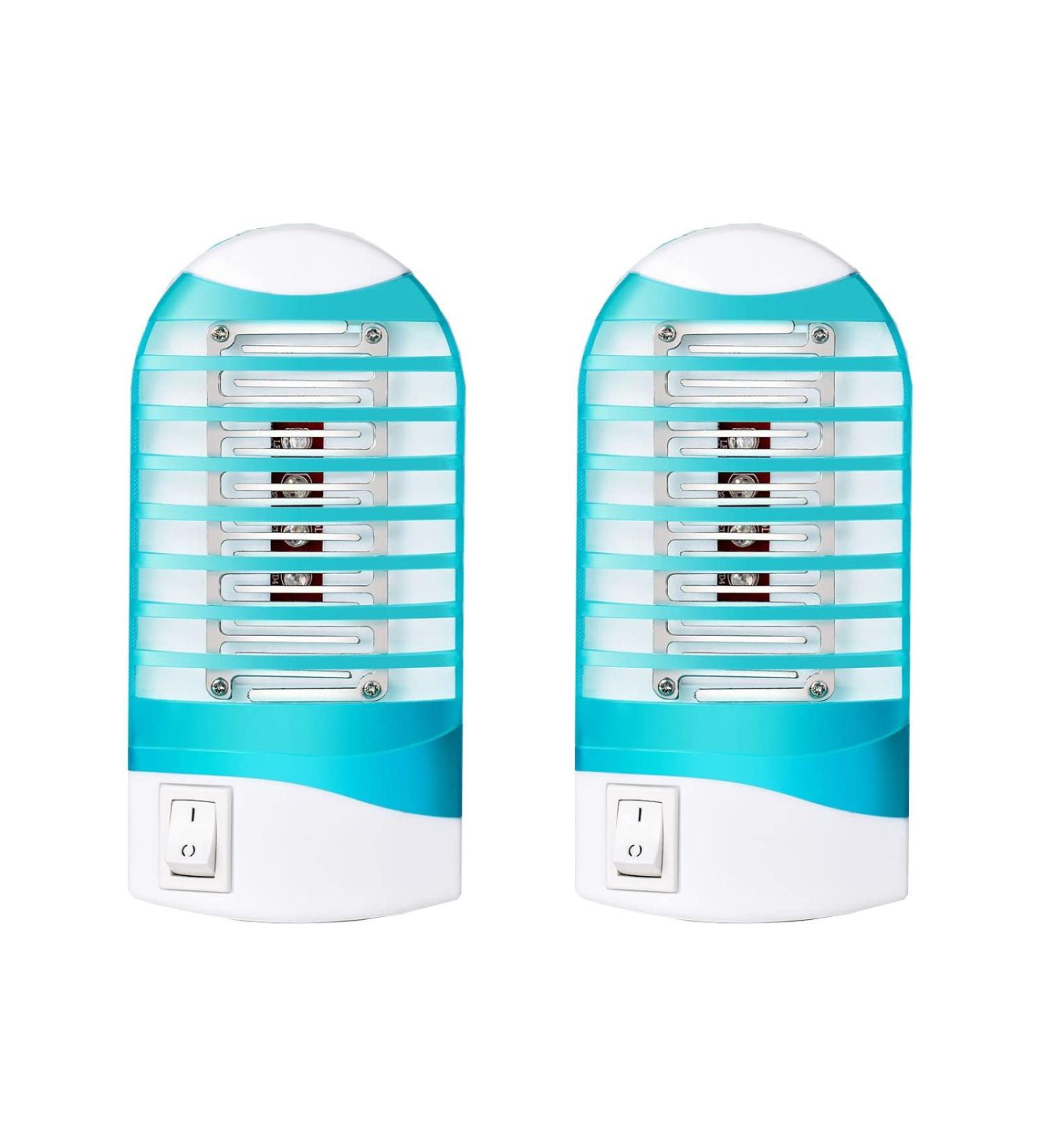 Indoor Bug Zapper 2 Pack - Electric Mosquito Killer Trap for Home - Plug in Gnat Fly Trap Lamp - Eliminates Flying Pests - House Bug Killer Light - Buy Online on GoSupps.com