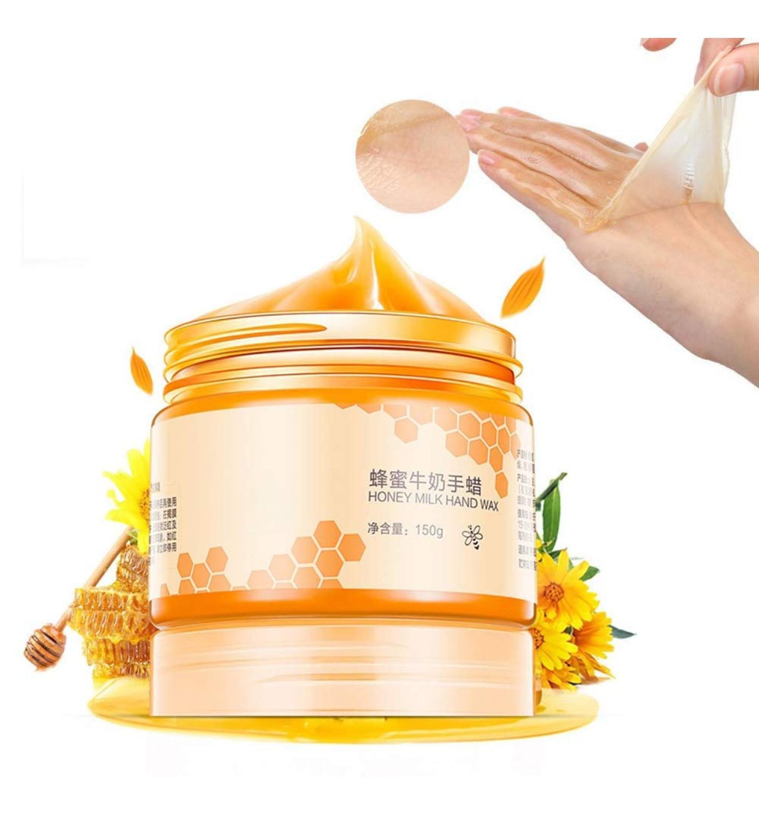Hand Wax & Mask: Exfoliating Honey Treatment for Cracked Hands | Nourishing & Whitening Skin Care - Buy Online on GoSupps.com