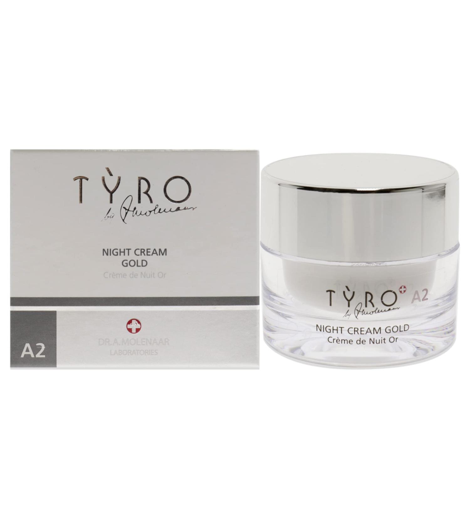 Tyro Night Cream Gold for Unisex - Revitalize Your Skin Overnight - 1.69 oz - International Shipping Available - Buy Online on GoSupps.com