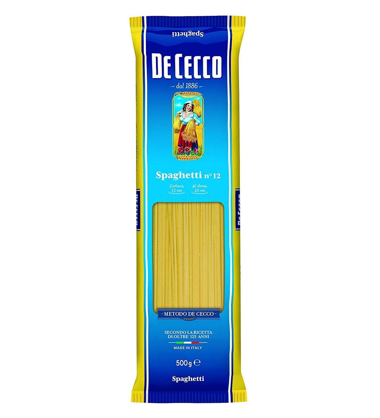 De Cecco Durum Pack of 2 Wheat Spaghetti 500g