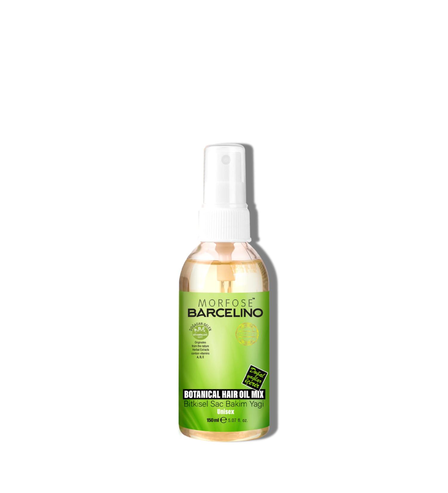 Morfose Barcelino Hair Oil - 12-Oil Blend for Dry, Damaged Hair Growth - Anti-Frizz Formula for Thick, Long, Healthy Hair - Curly Hair Repair - Non-Greasy Unisex Formula - Buy Online on GoSupps.com