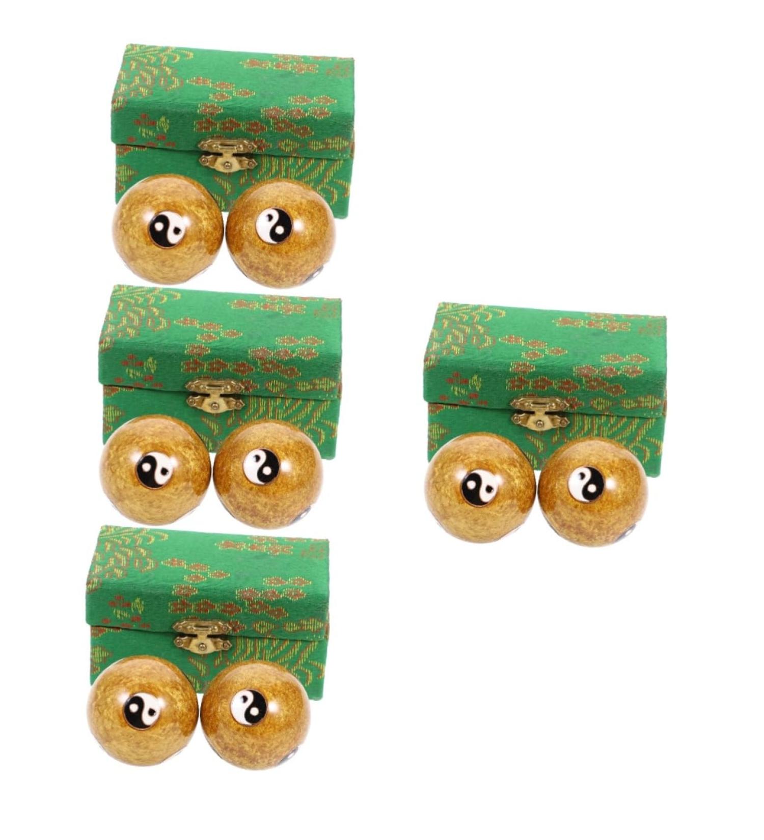 Buy Healvian 8 STK Massage Globe Balls - Fitness & Relaxation Metal Baoding Balls for Hand Therapy | International Shipping Available - Buy Online on GoSupps.com