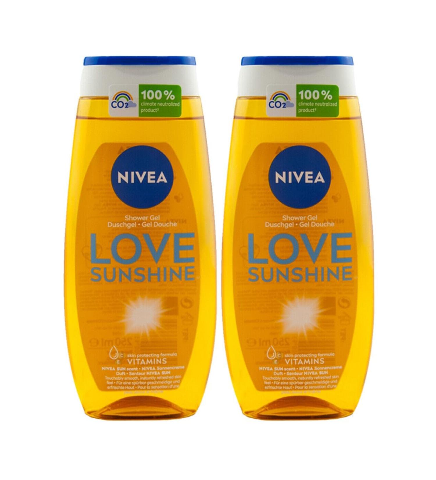 Nivea Wellcome Sunshine Shower Gel 2 pieces 2 x 250 ml