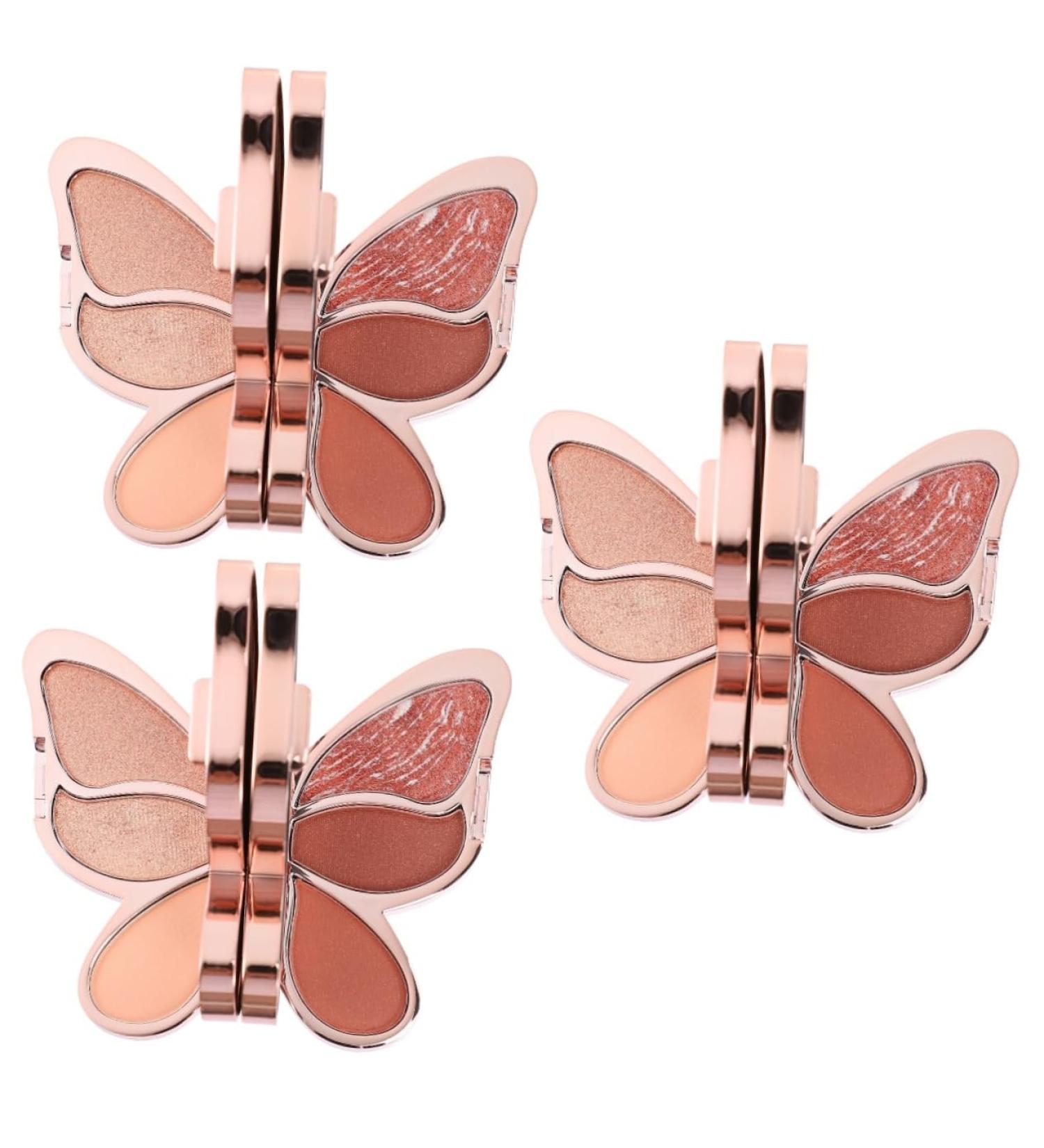 Healvian 3 Pcs Eyeshadow Palette Cheek Blusher Naked Eyeshadow Makeup Artist Must Haves Eyeshadow Plate Abs - Buy Online on GoSupps.com