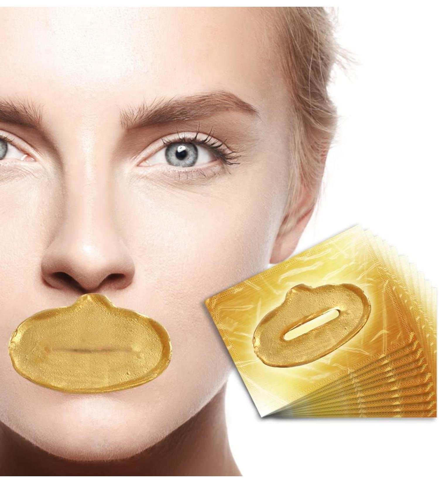 Glamza Infinitive Beauty Collagen Lip Masks Moisturizing and Nourishing Lip Treatment for Soft Plump Lips x15