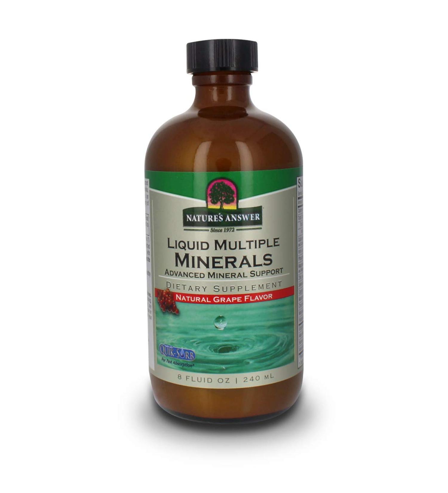 Nature's Answer Liquid Multiple Minerals - 8 oz | Essential Minerals for Health - Buy Online on GoSupps.com