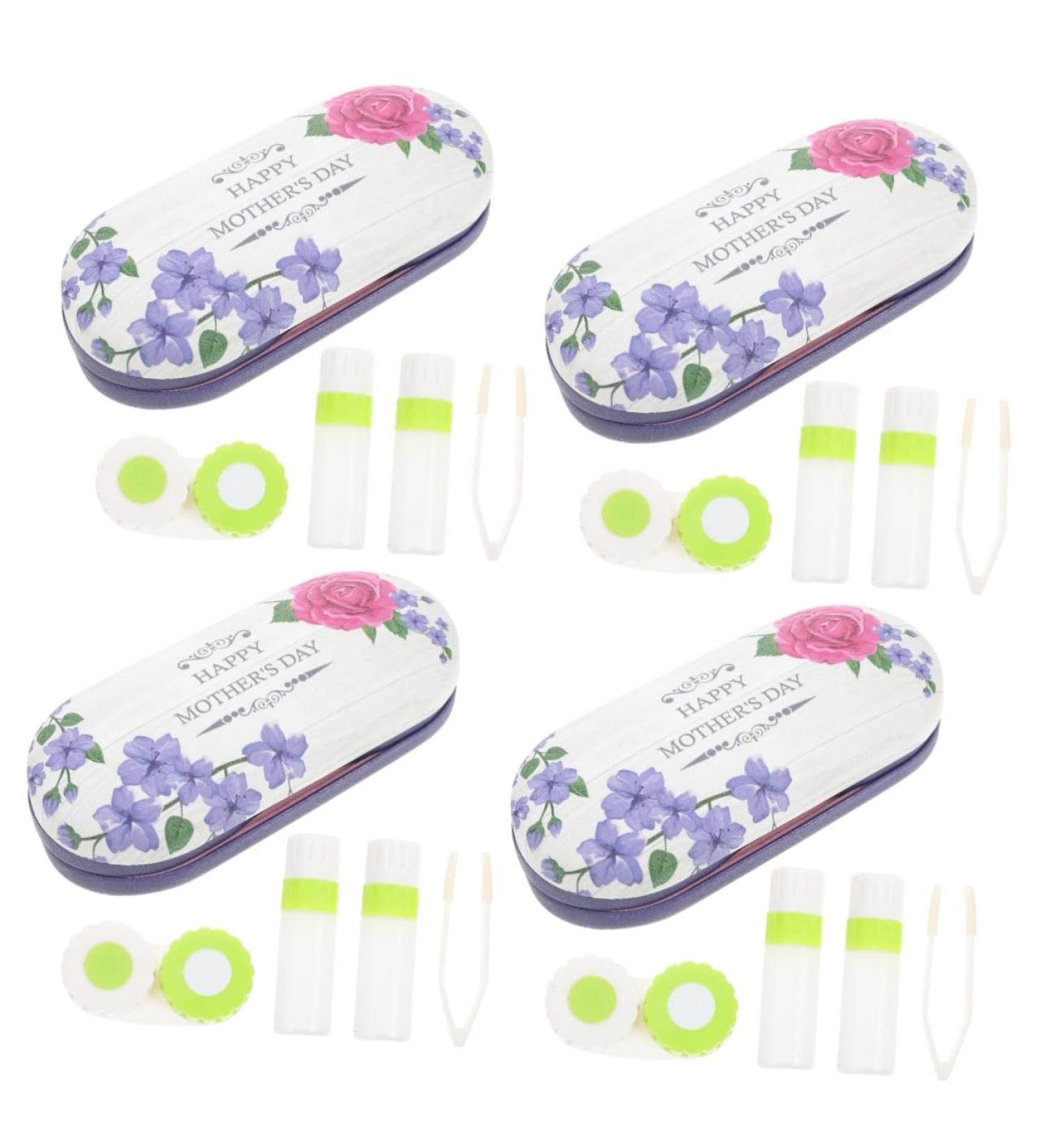 Solustrie Double-Layer Glasses Case - Portable Storage for Travel Accessories Contact Lens Solutions & Professional Eyewear - Ideal for Terrarium & Glass Containers - Buy Online on GoSupps.com