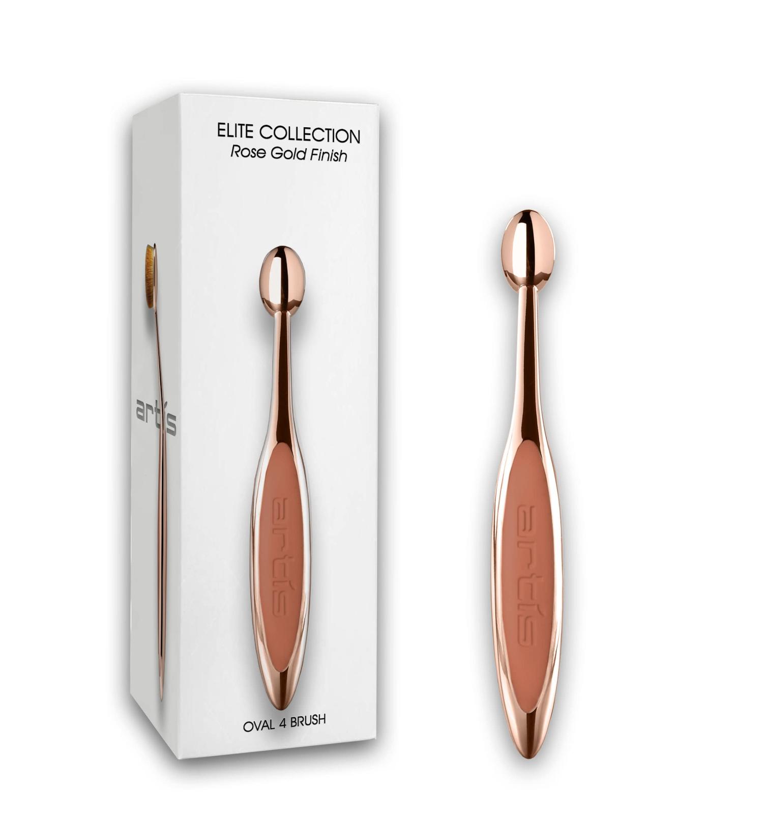 Artis Elite Rose Gold Oval 4 Brush - Premium Makeup Brush for Flawless Application | International Shipping Available - Buy Online on GoSupps.com