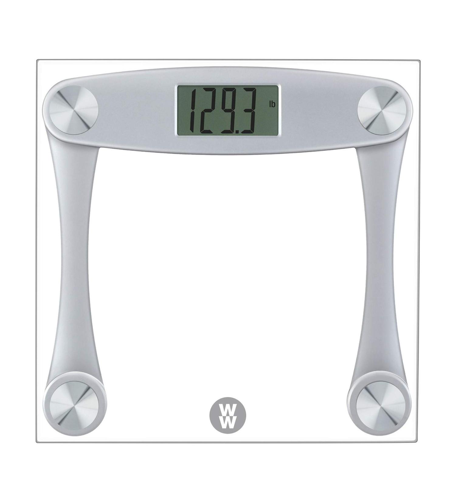 Conair WW Digital Glass Bathroom Scale - 400 Lbs Capacity, Silver Frame - Buy Online on GoSupps.com
