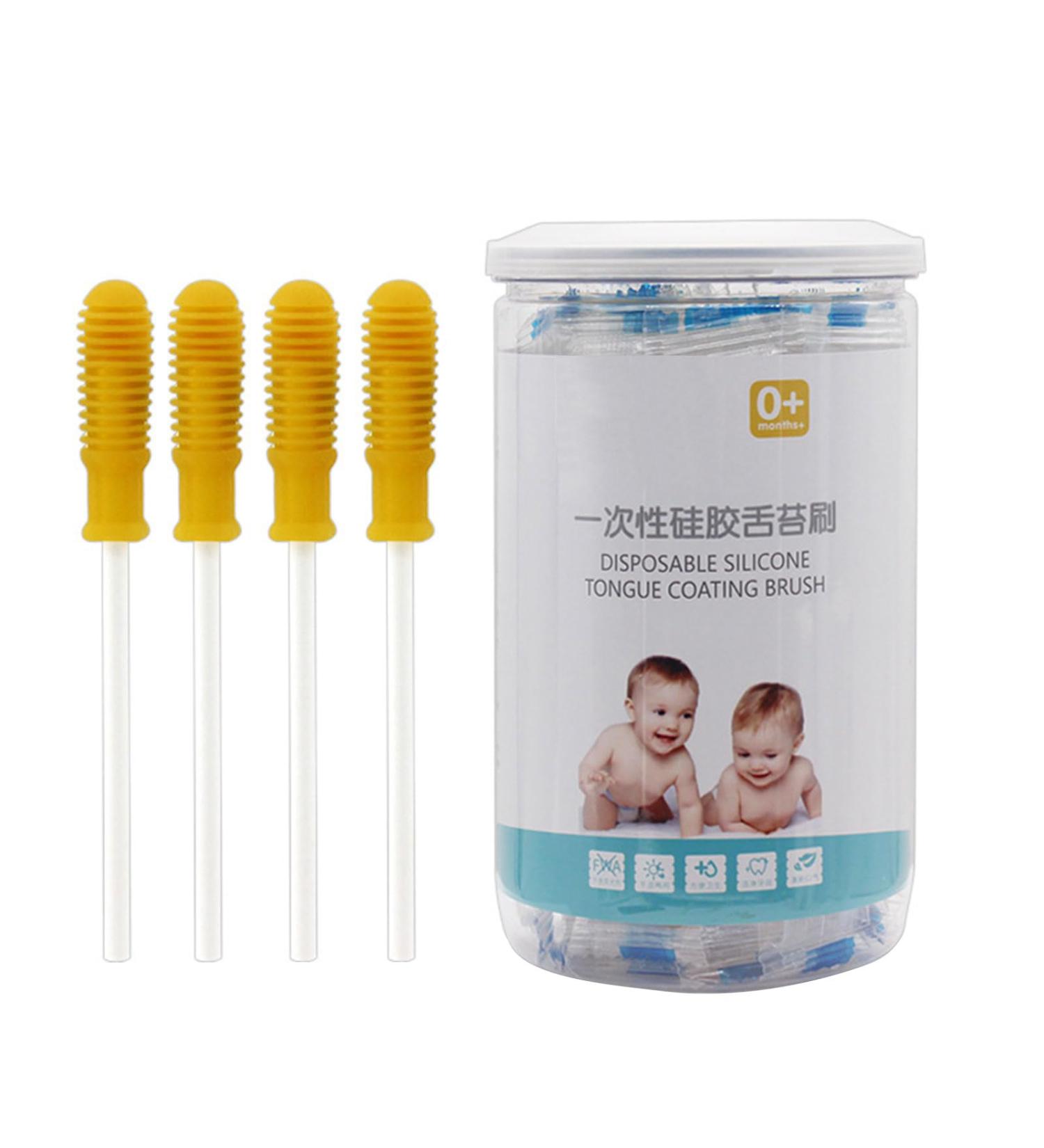 Infant Gum Cleaner - 30 Soft Silicone Tongue Brushes for Infants & Toddlers | Baby Care Essentials - Buy Online on GoSupps.com