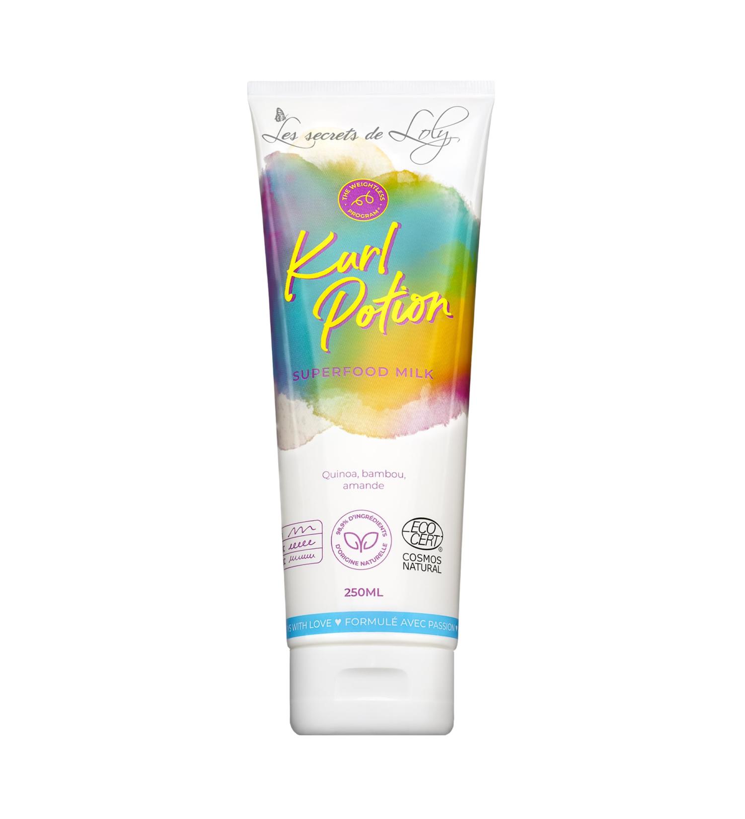 Les Secrets de Loly Kurl Potion Leave-in/lait sans rin age D finition & nutrition Cheveux ondul s boucl s et fris s +98% d'origine naturelle 250 ml - Buy Online on GoSupps.com