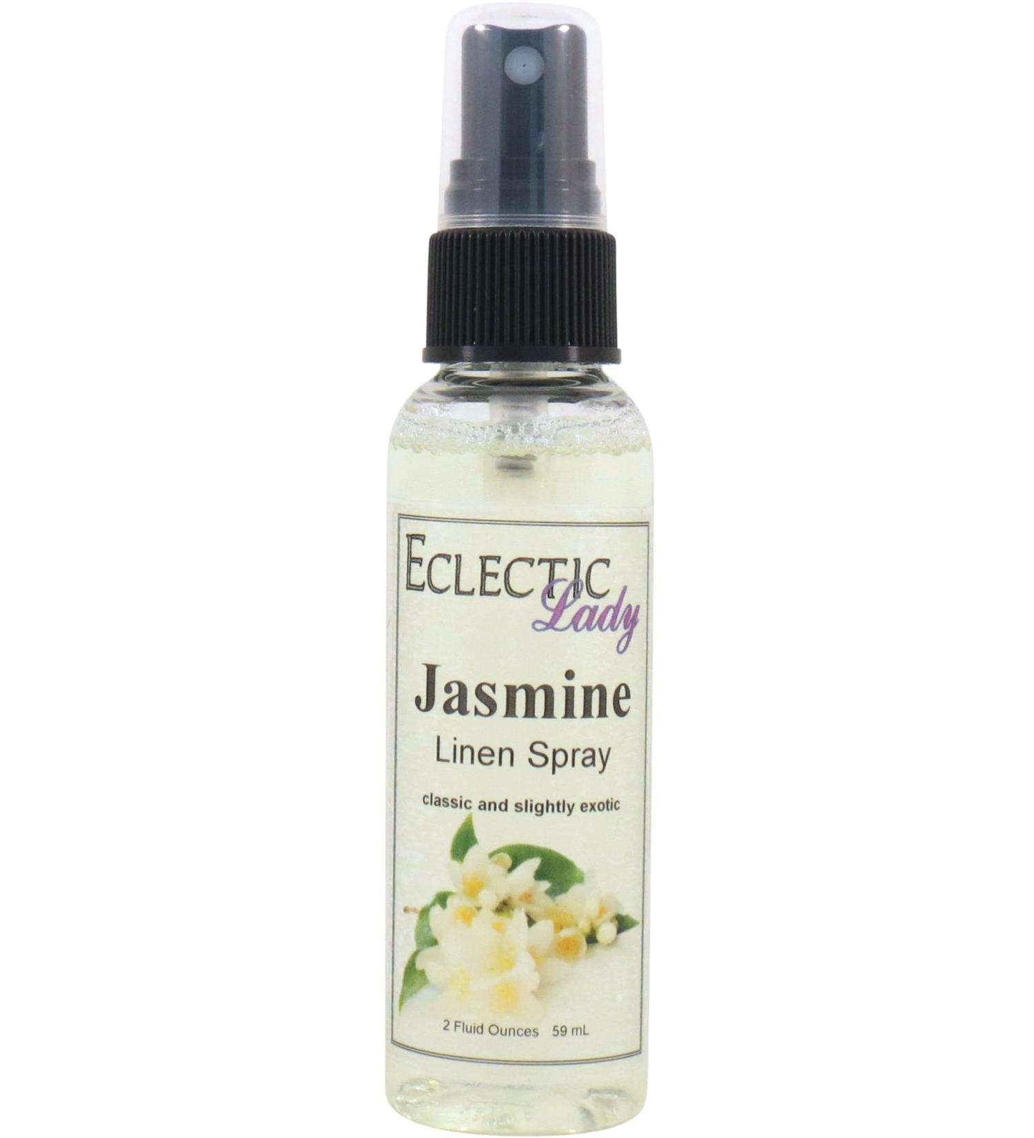 Jasmine Linen Spray 2 ounces - Eclectic Lady Sheet and Linen Spray - No Artificial Colors Parabens or Preservatives - Long-Lasting Scent for Bed Fabric & Pillow 2 Fluid Ounces - Buy Online on GoSupps.com