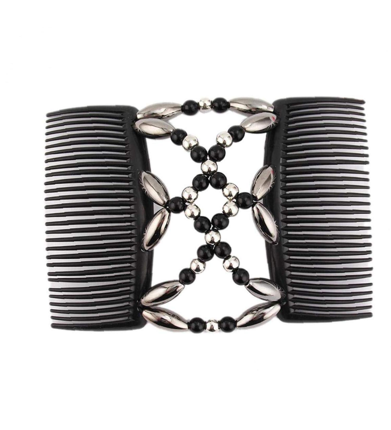 Ruluti Pearls Hair Combs - Magic Double Clips for Women & Girls | DIY Hair Styling Accessory - Buy Online on GoSupps.com