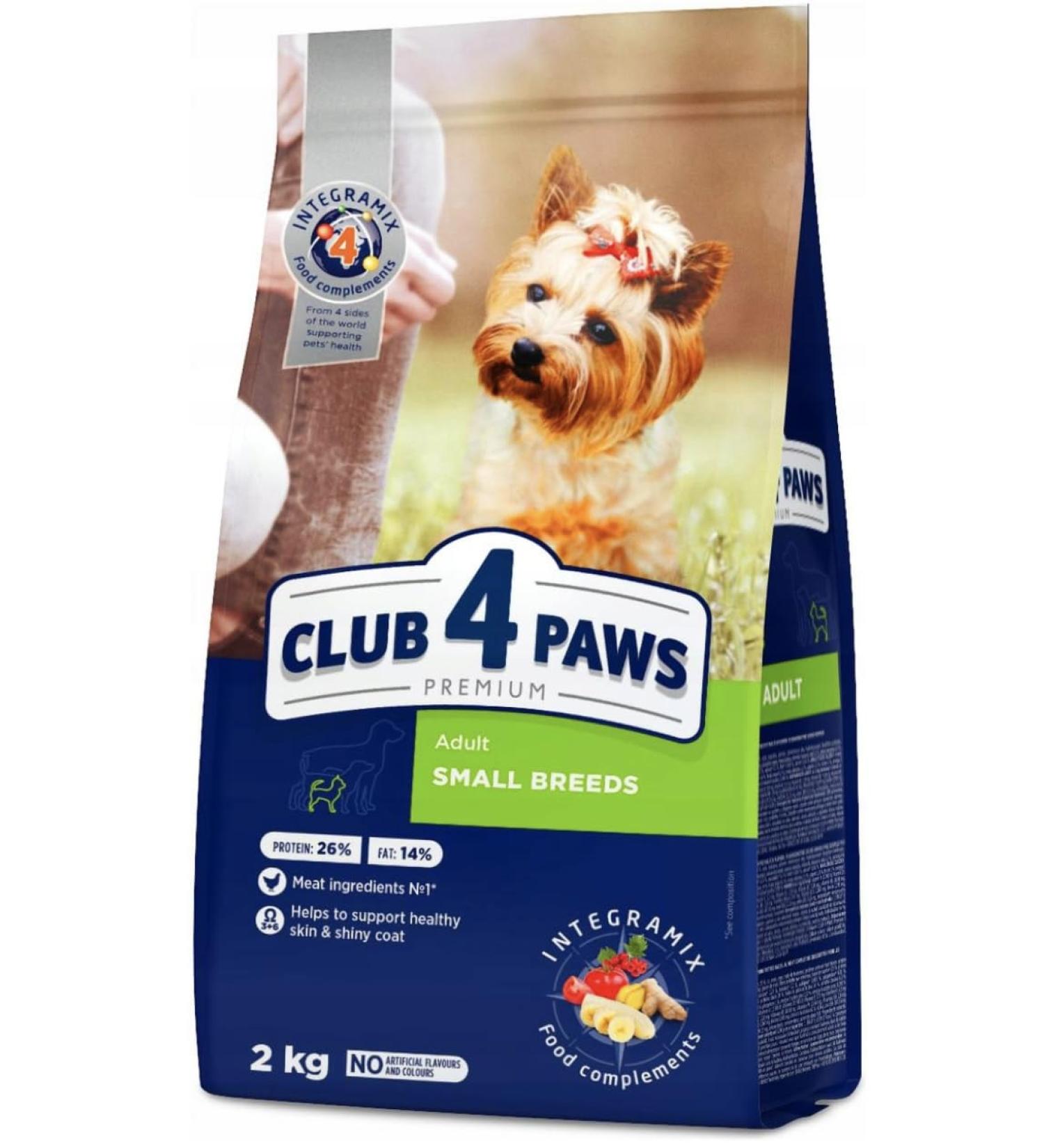 CLUB 4 PAWS Dry food for small breed dogs 4 kg + FREE - Buy Online on GoSupps.com