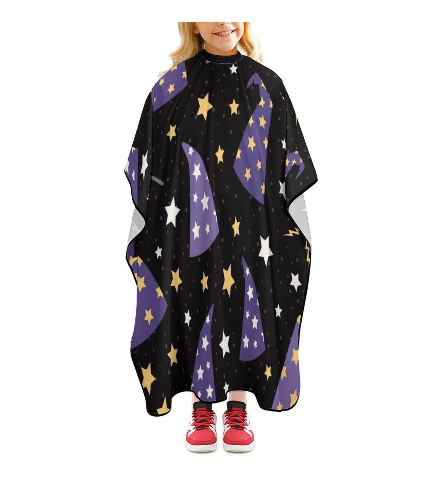 Starry Wizard Hats Barber Cape - Funny Professional Salon Hair Cutting Apron for Men & Women - Premium Quality & Stylish Design - Buy Online on GoSupps.com