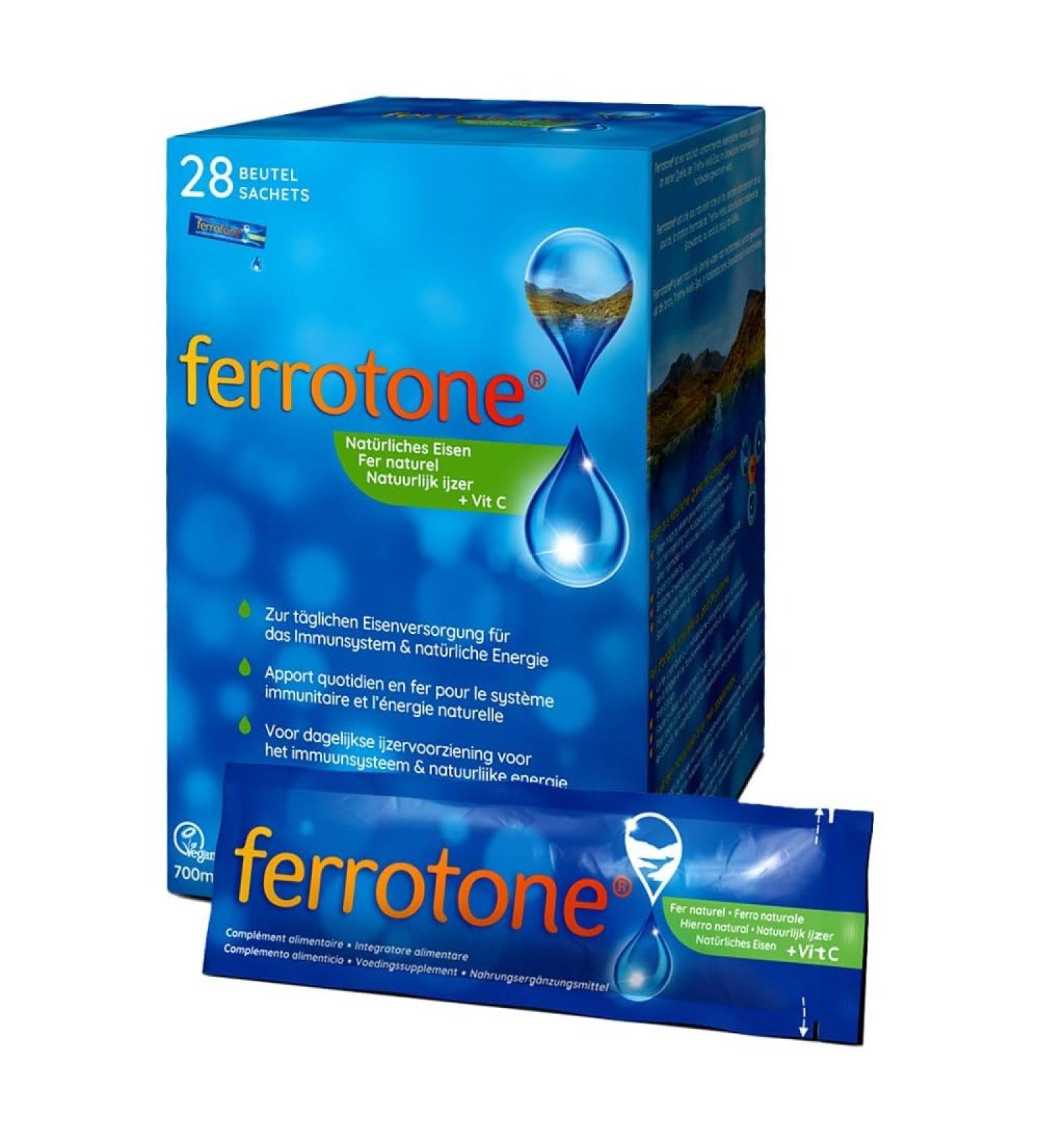 Ferrotone Natural Iron Plus Vitam.c Apple Btl 28X25 ml