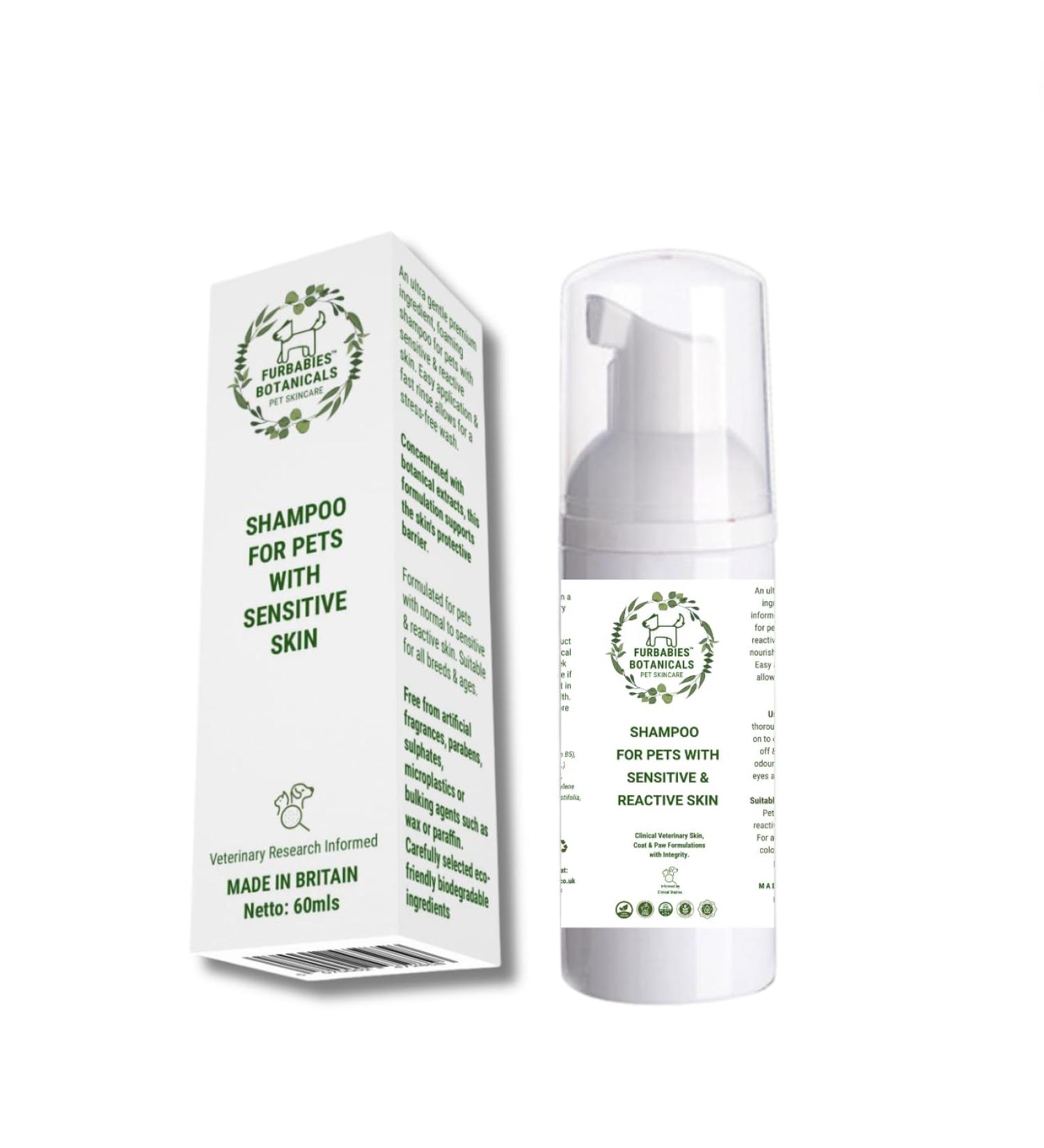 Ultra Gentle Sensitive Skin Conditioning Shampoo Wash for Pets Odour Remover Moisturising Skin Repair. Cat Shampoo Rabbit Shampoo Dog Shampoo Hamster Shampoo- 60ml - Buy Online on GoSupps.com
