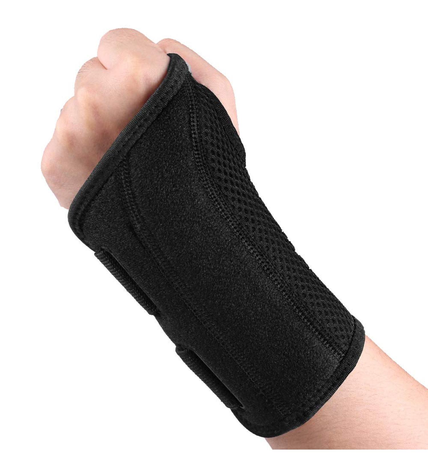 ZEPOHCK Adjustable Wrist Brace for Tendonitis & Arthritis Relief | Left Hand Large Support Splint - Ideal for Men & Women - Buy Online on GoSupps.com