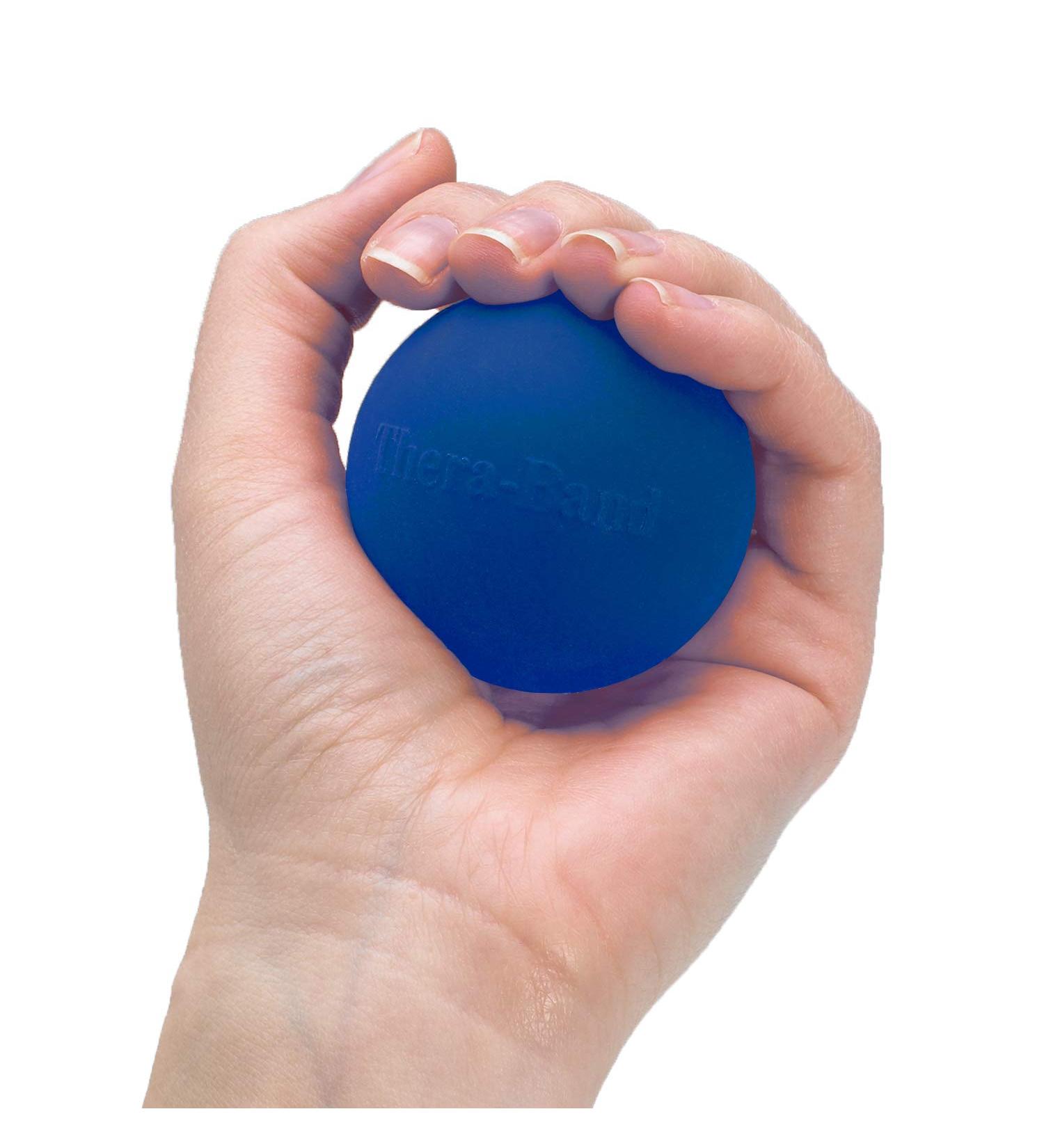 TheraBand Hand Exerciser Stress Ball - Blue Firm for Hand, Wrist, Finger, Forearm Grip Strengthening & Therapy - Relieve Joint Pain & Increase Flexibility - Buy Online on GoSupps.com